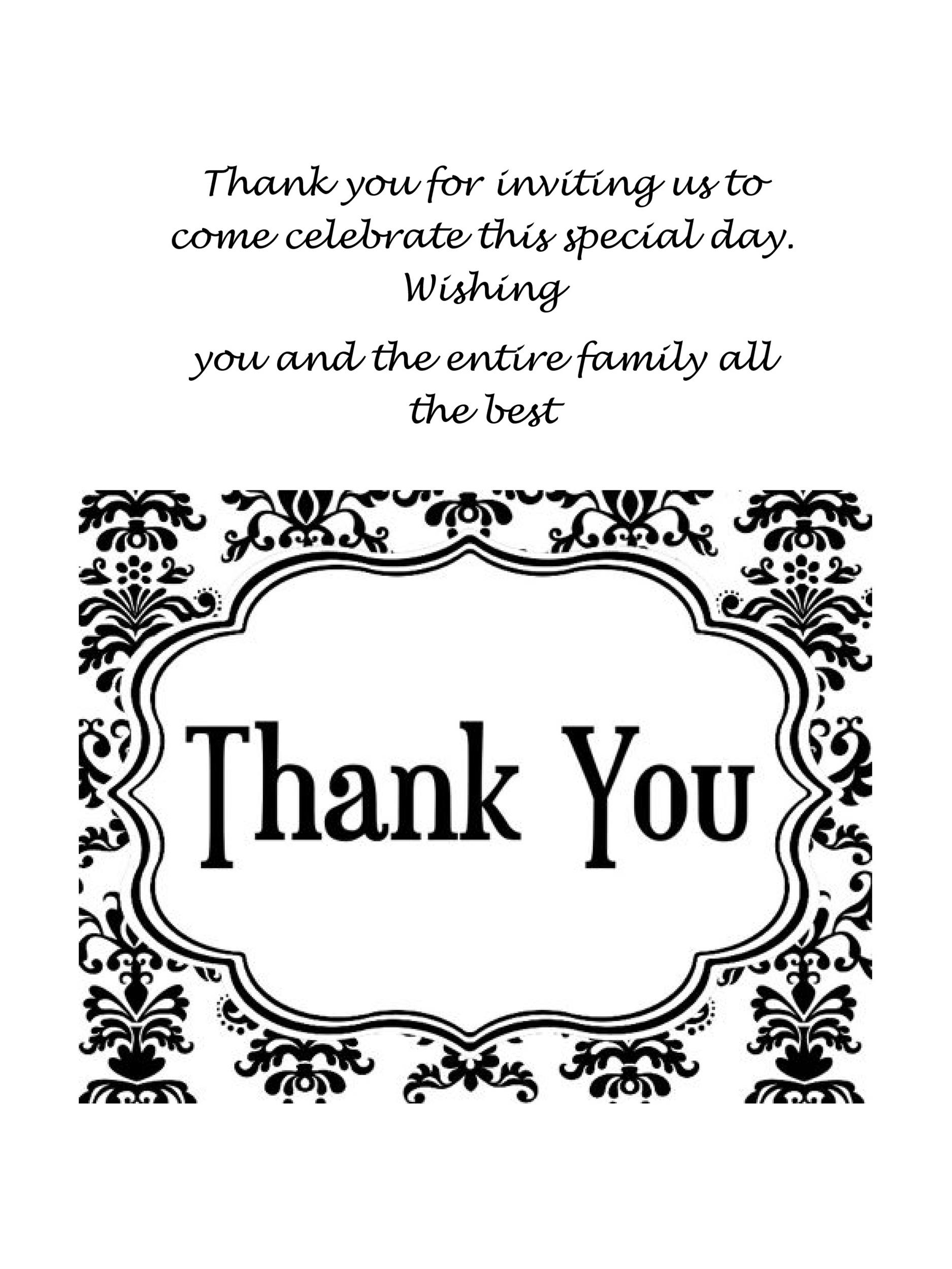 30  Free Printable Thank You Card Templates (Wedding Graduation Business)