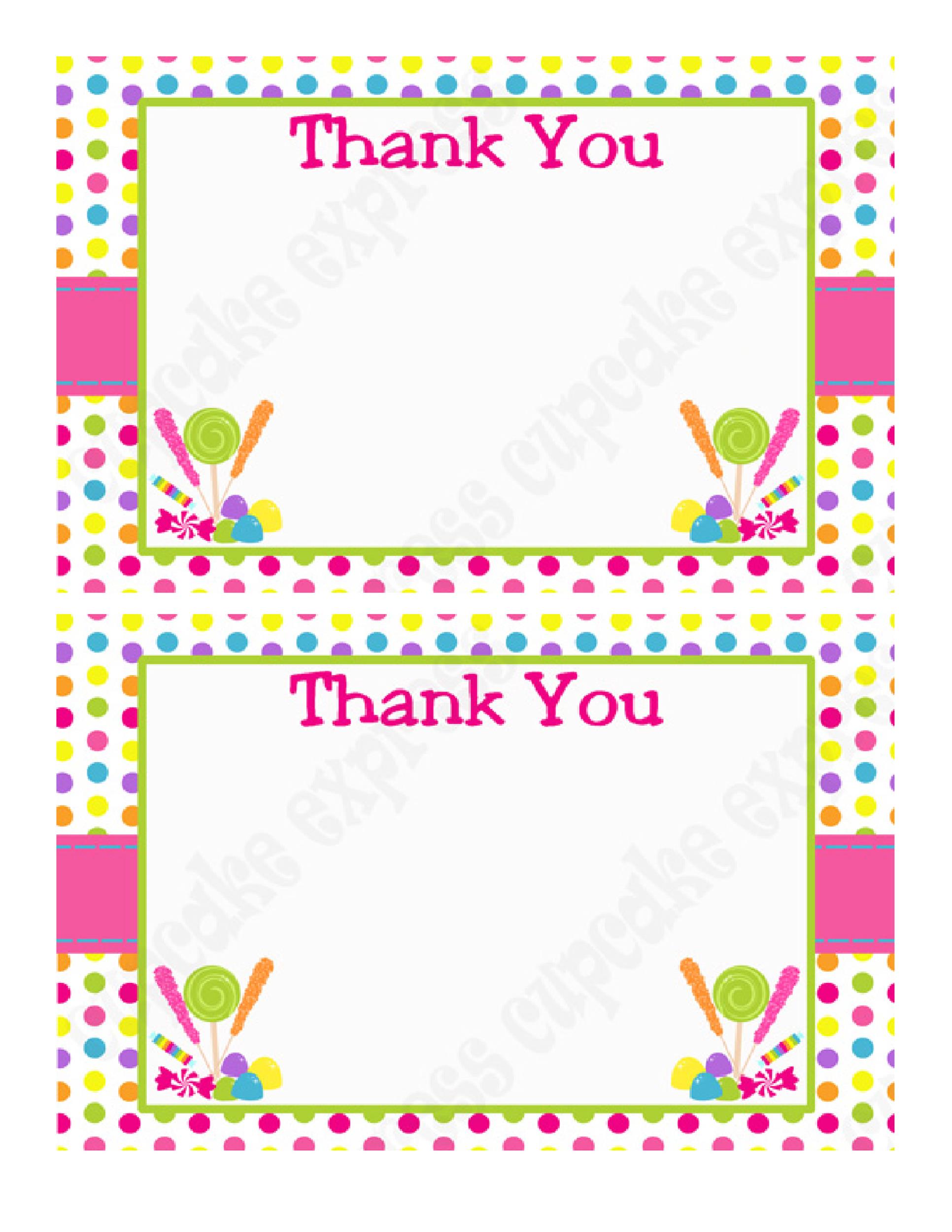 Thank You Card Template Printable For Free Free Printable Templates