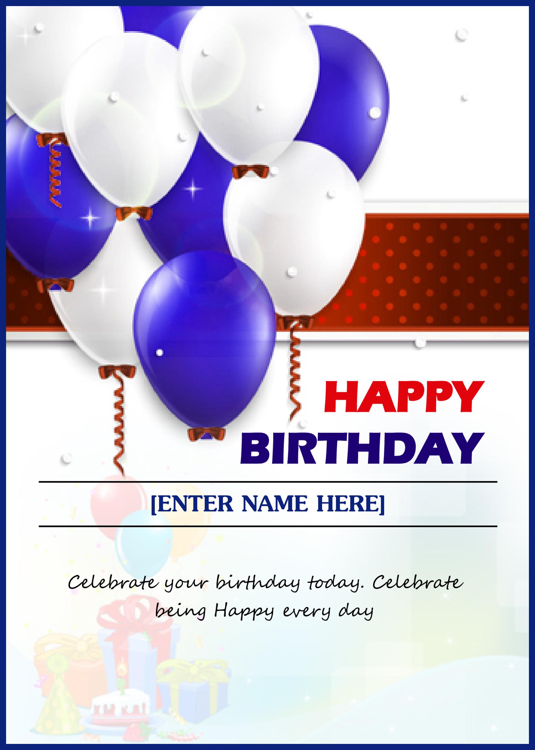 40  FREE Birthday Card Templates Template Lab