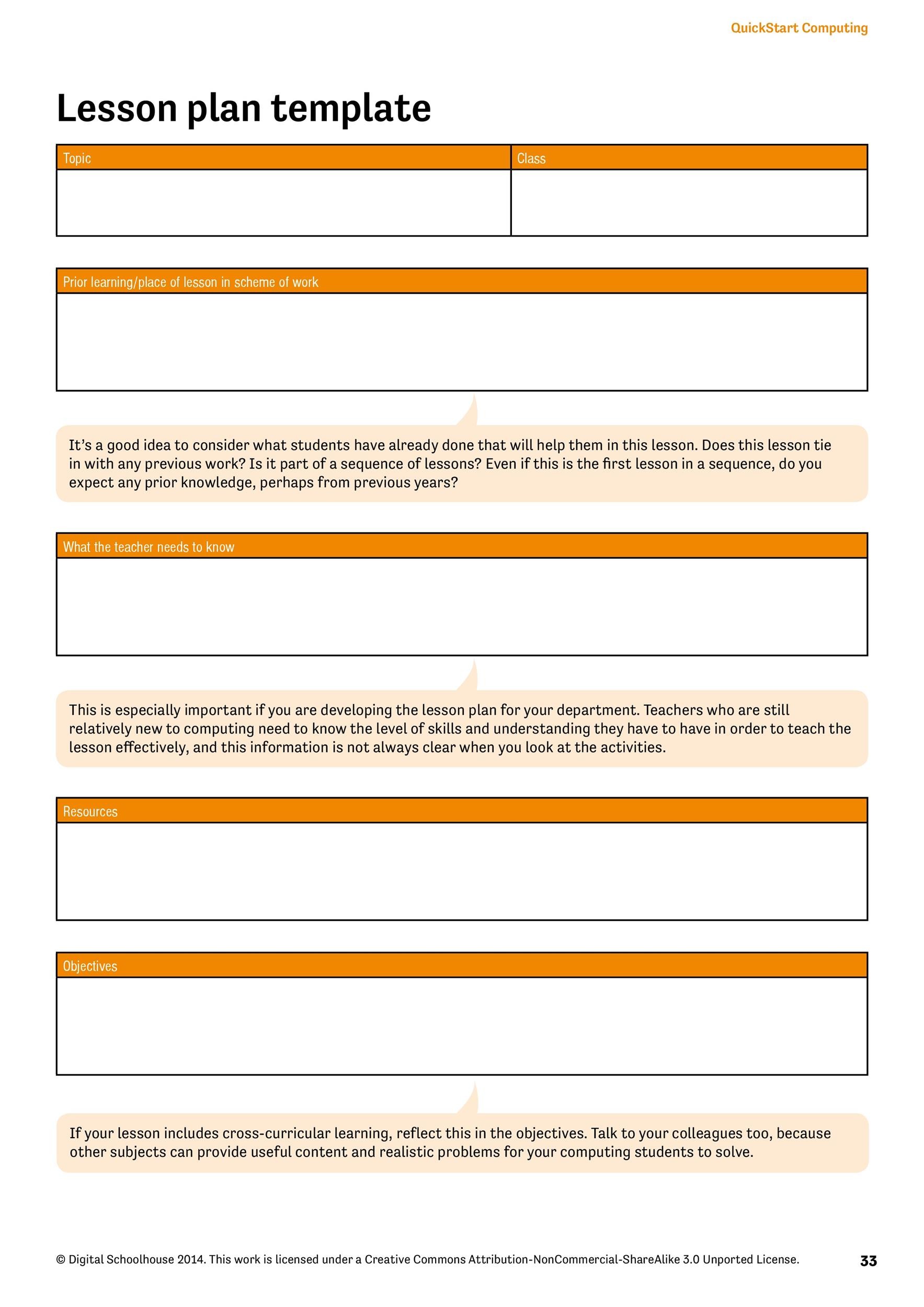Example Lesson Plan Template Lovely 6 Sample Lesson Plan Template Vrogue