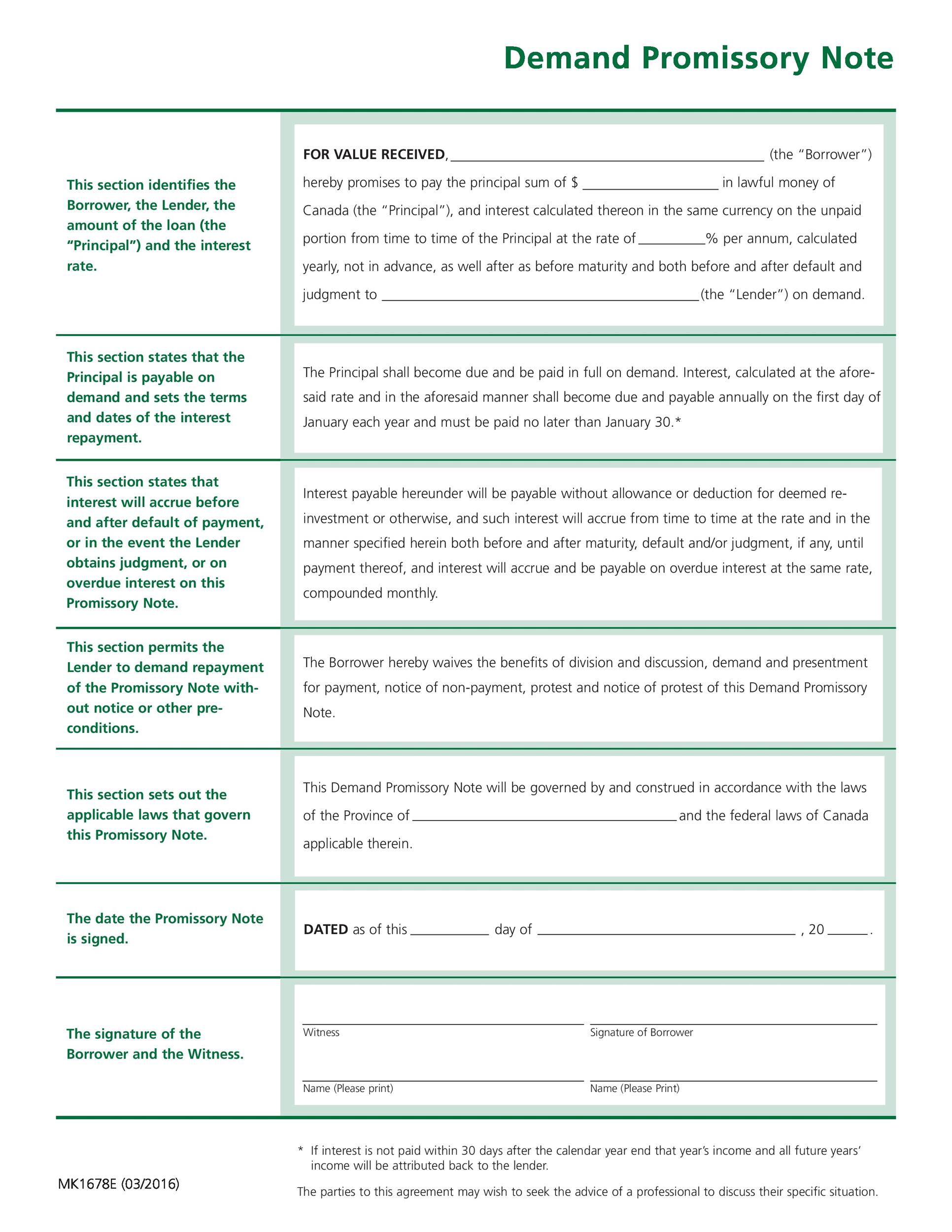 45 FREE Promissory Note Templates & Forms [Word & PDF] ᐅ ...