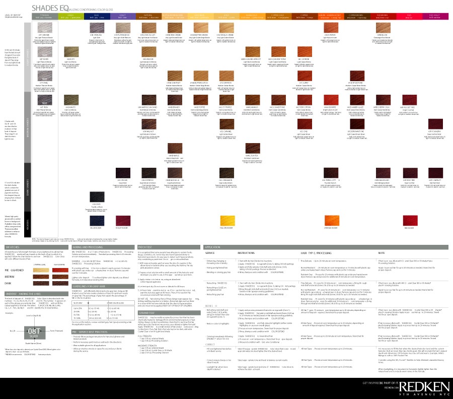 Redken Color Fusion Chart 2017