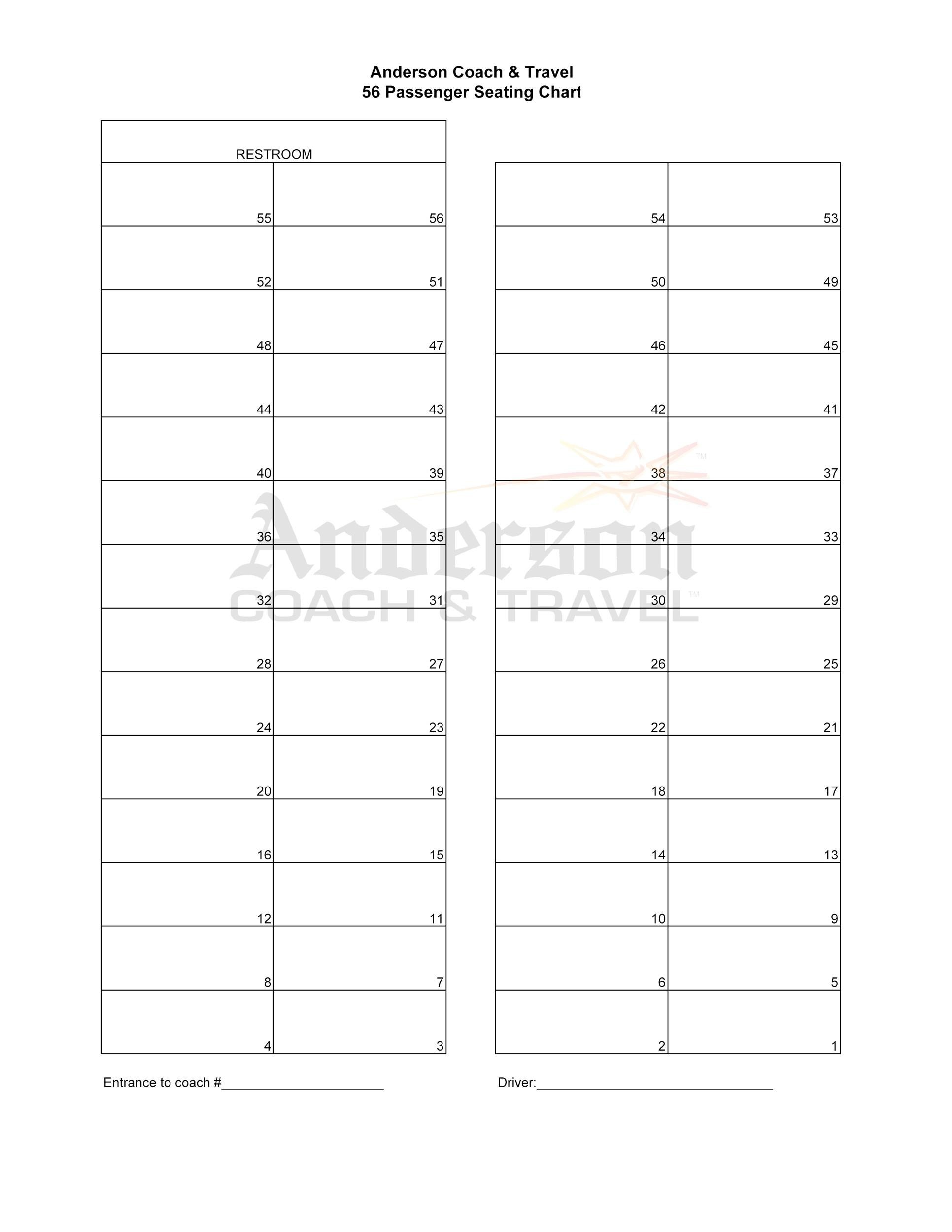 Free Wedding Seating Chart Template Microsoft Word