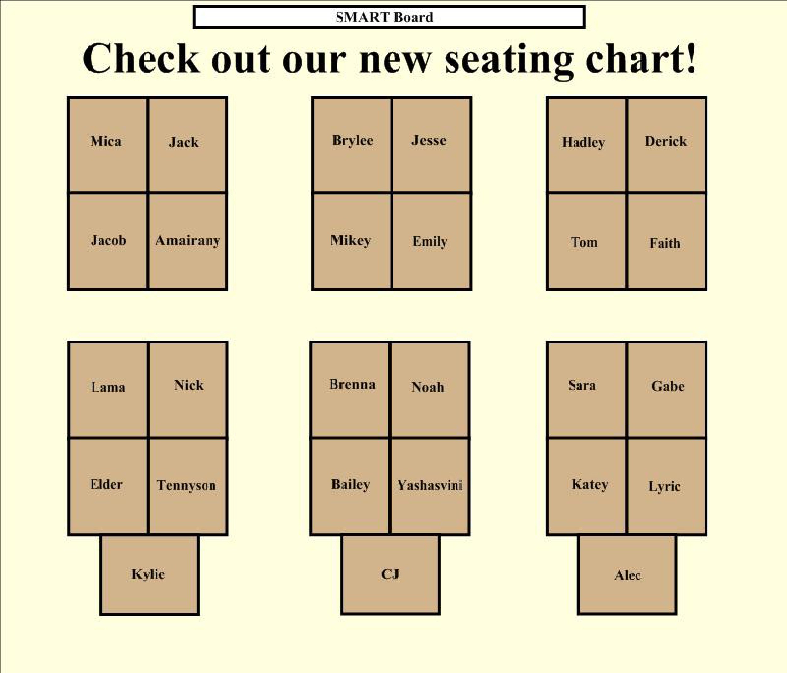 make seating charts - Togo.wpart.co