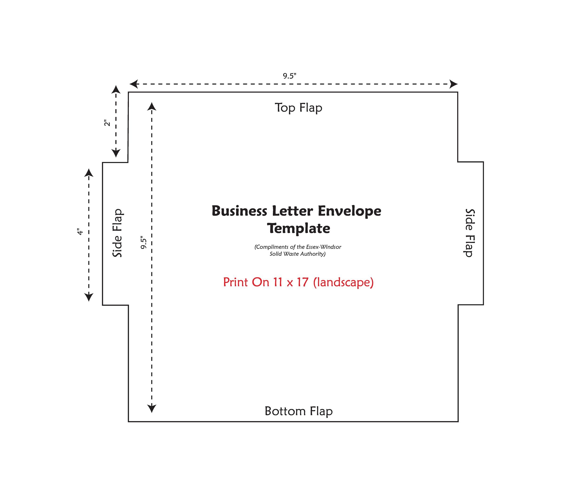 40  FREE Envelope Templates (Word   PDF) Template Lab