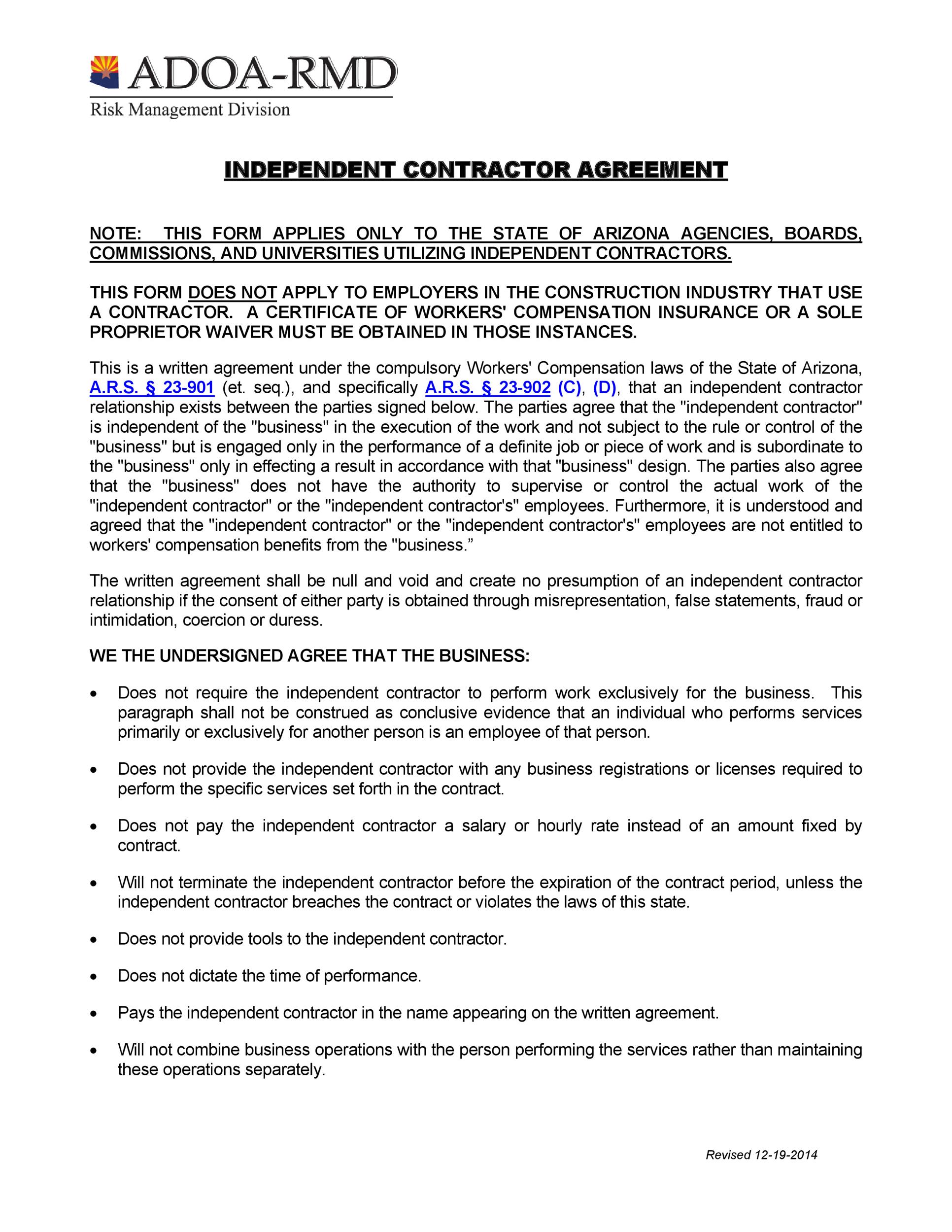 50+ FREE Independent Contractor Agreement Forms \u0026 Templates