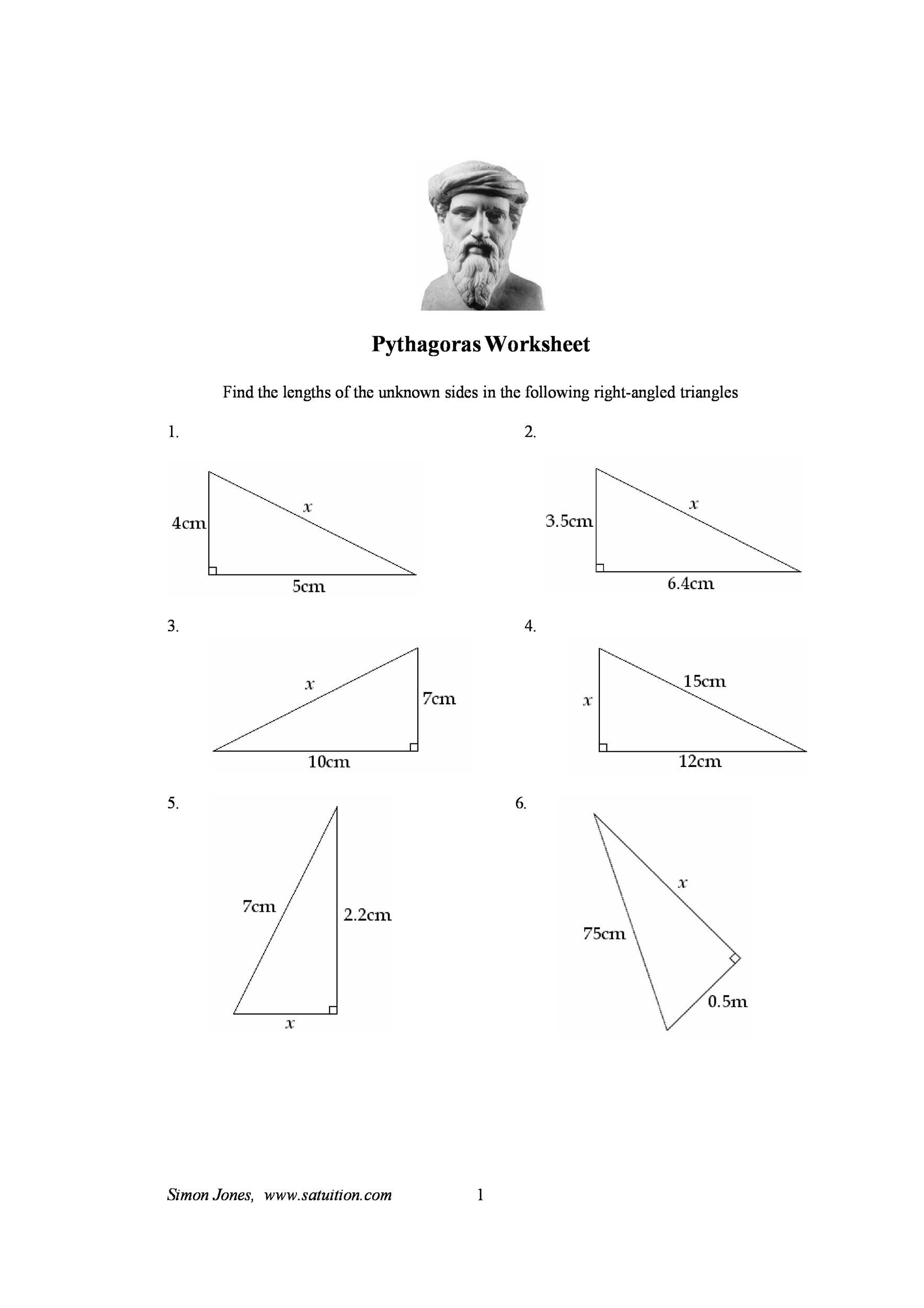 worksheets-for-pythagoras-worksheet-easy