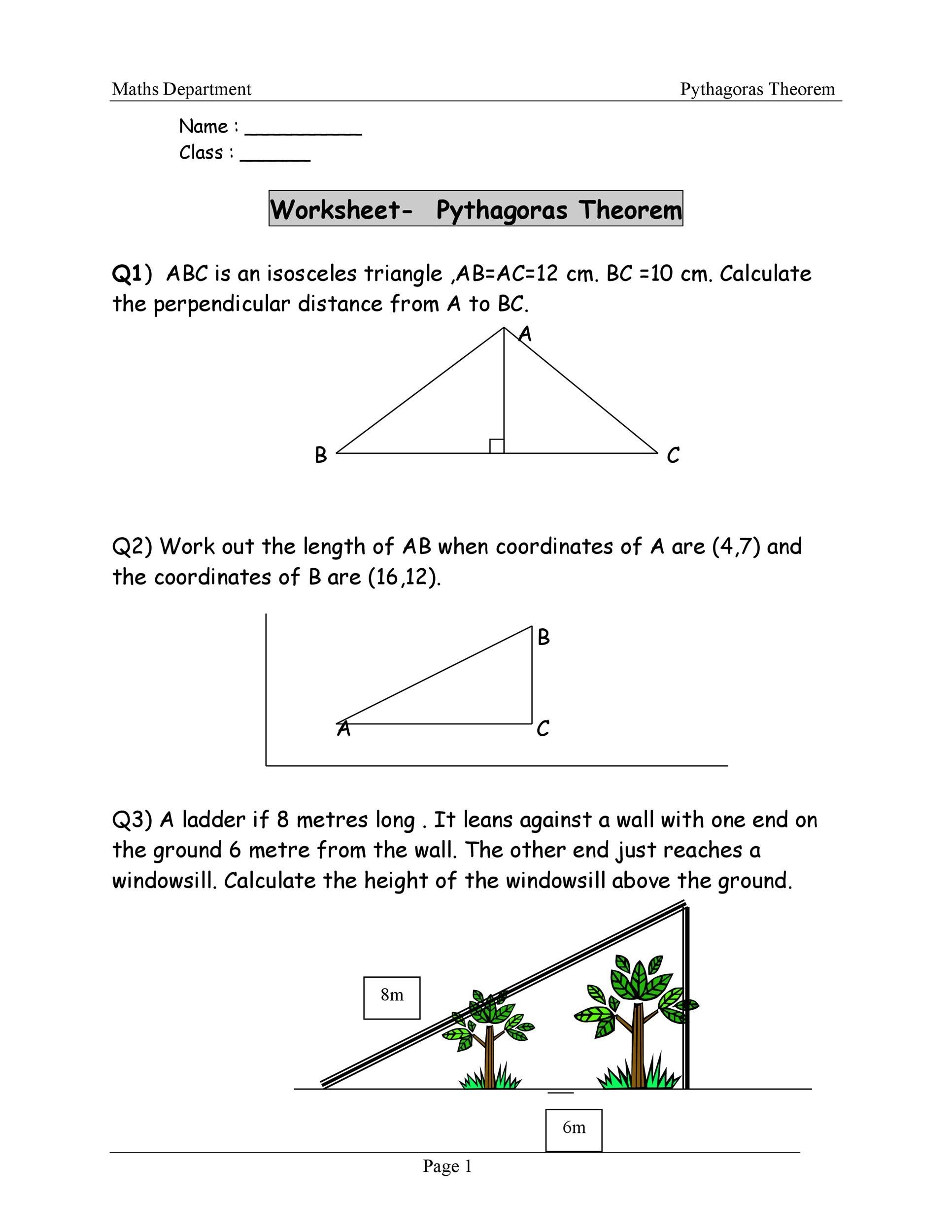 Maths Foundation Revision Gcse - Lessons - Blendspace Within Pythagoras Theorem Worksheet Pdf