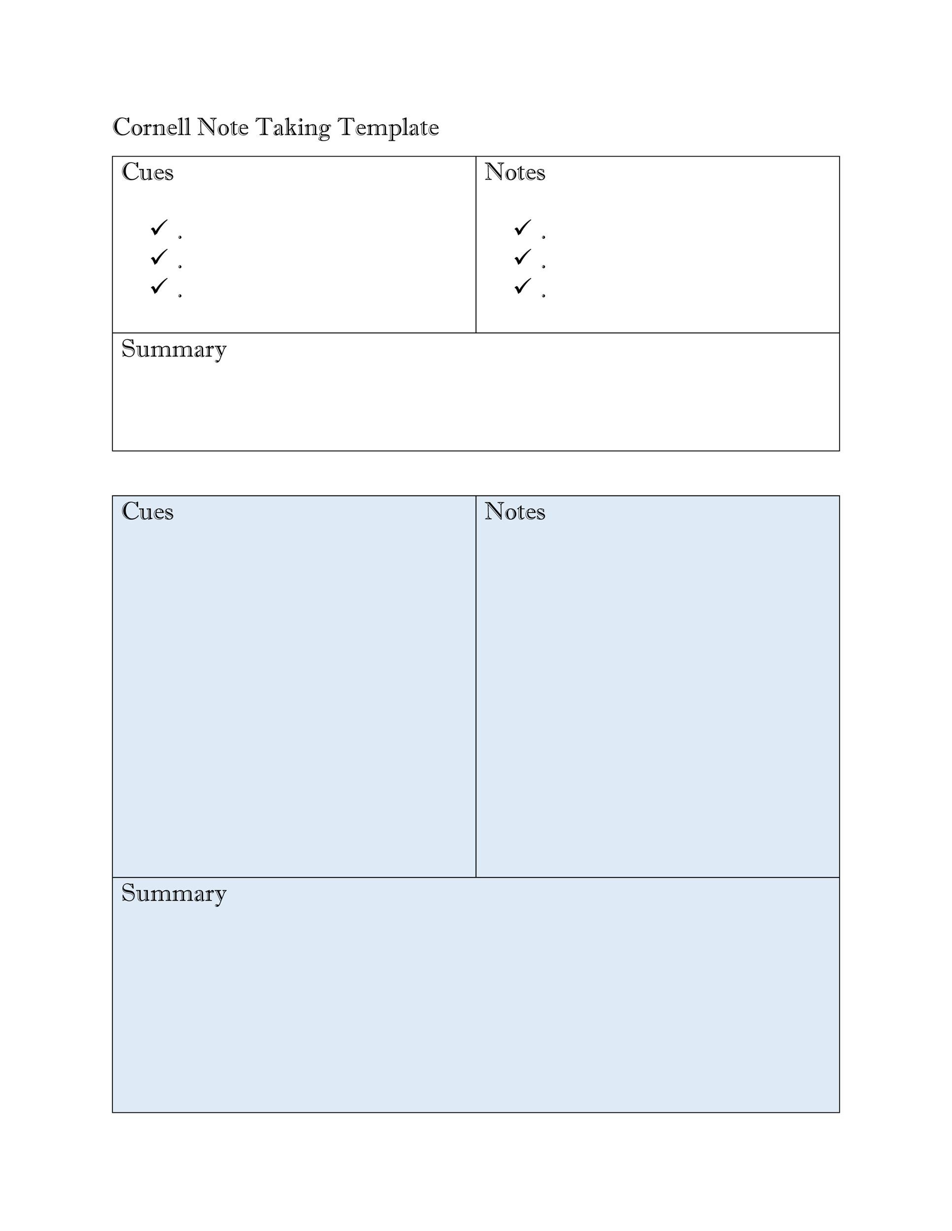 Lecture Notes Template Word