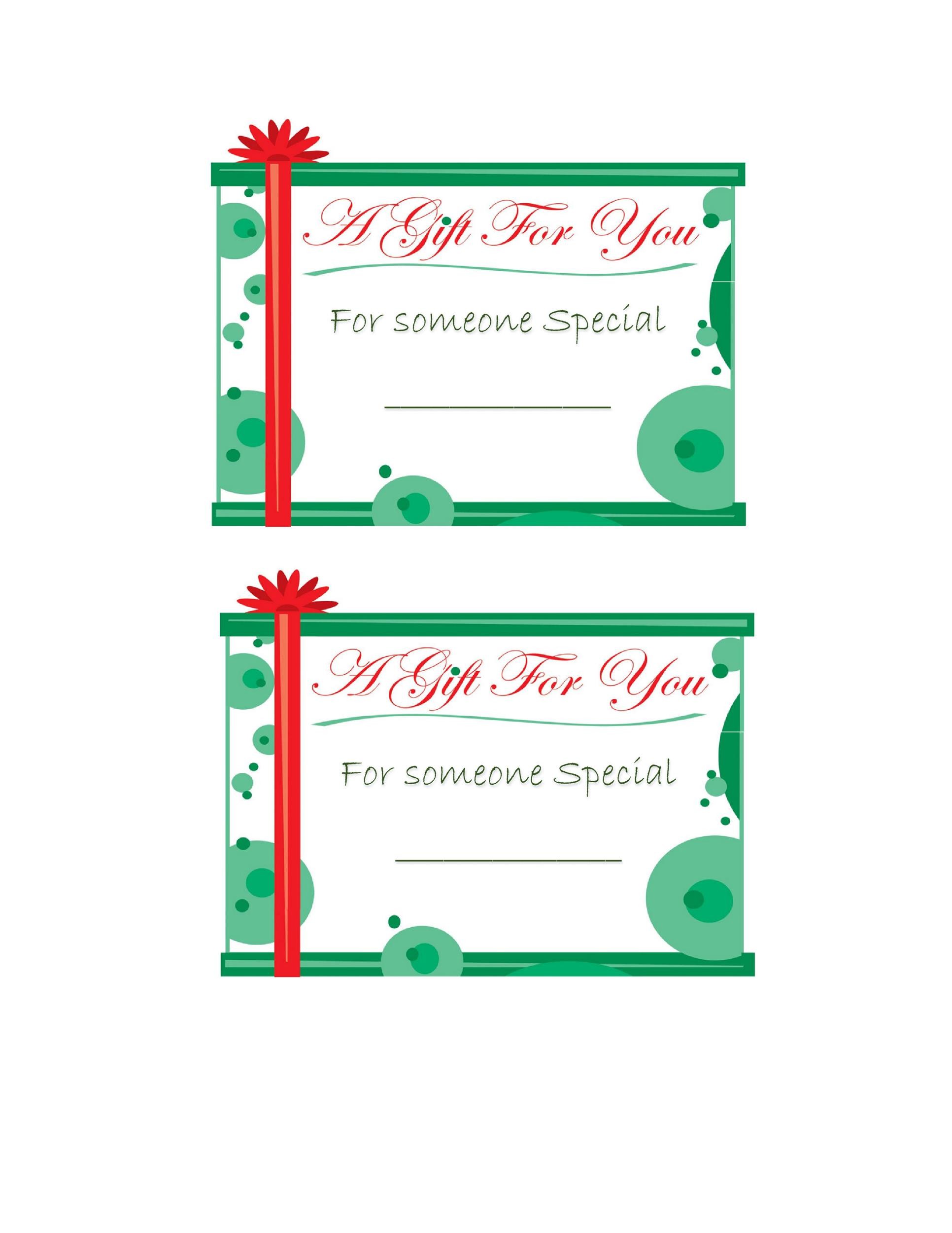 Word Document Gift Tag Template