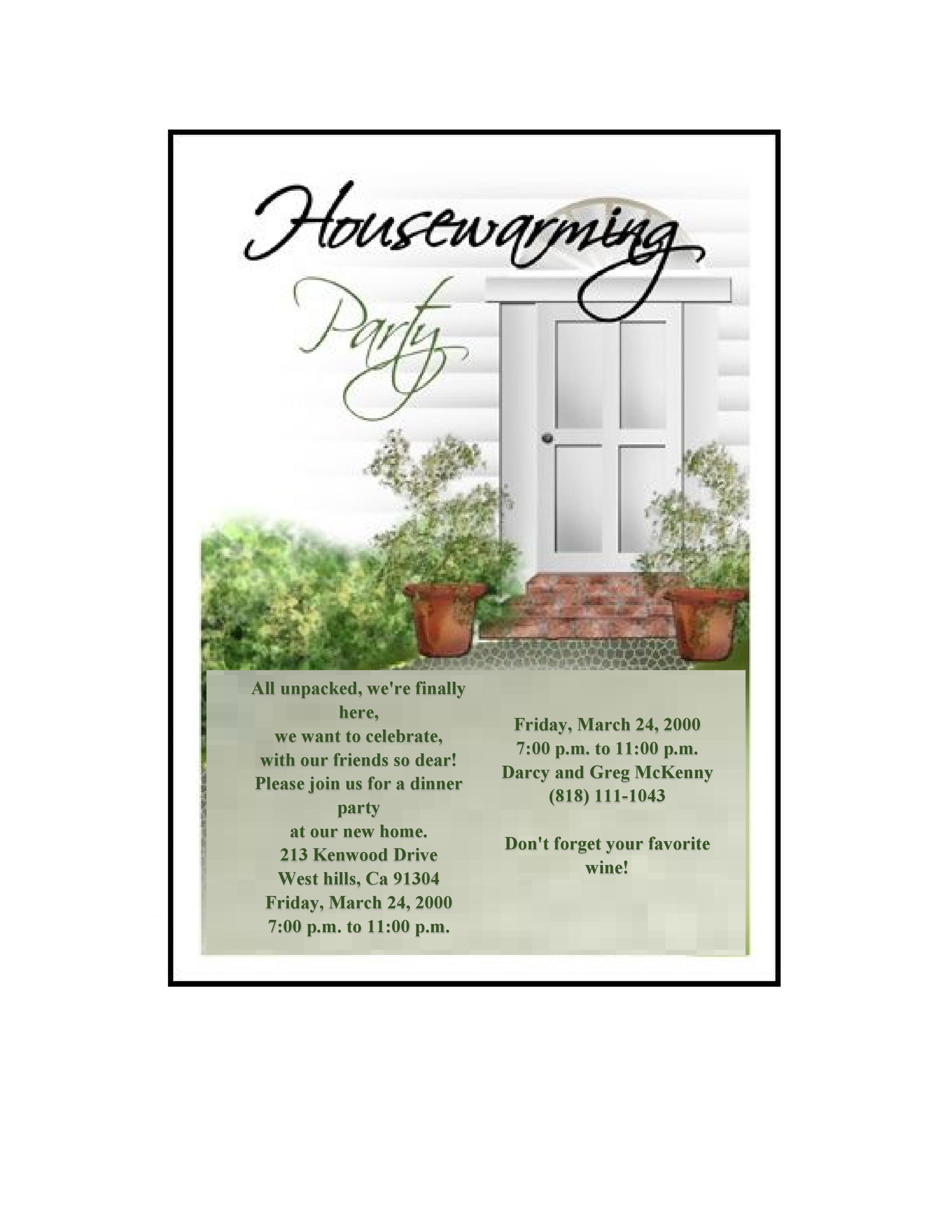 40+ Free Printable Housewarming Party Invitation Templates