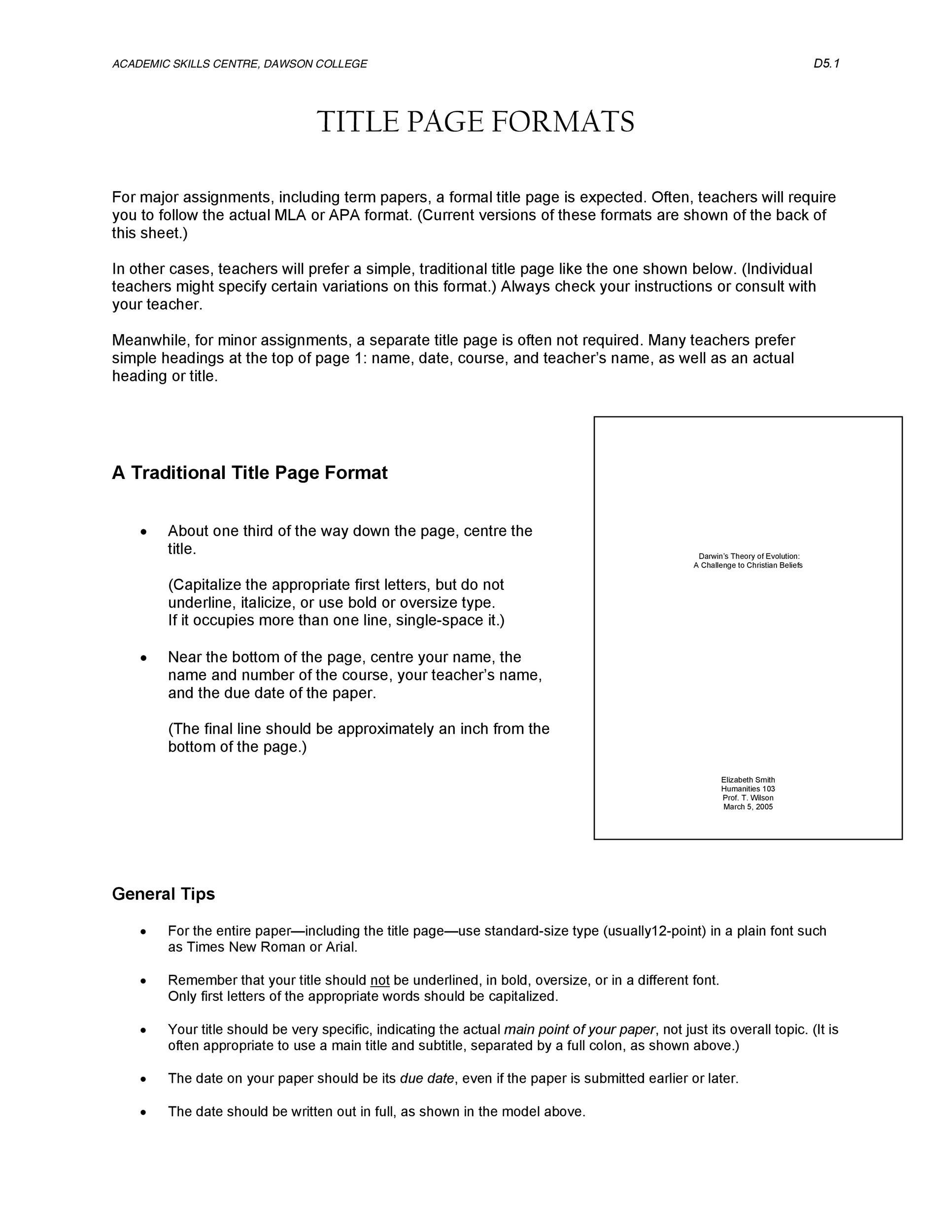 40+ APA Format / Style Templates (in Word & PDF) ᐅ TemplateLab