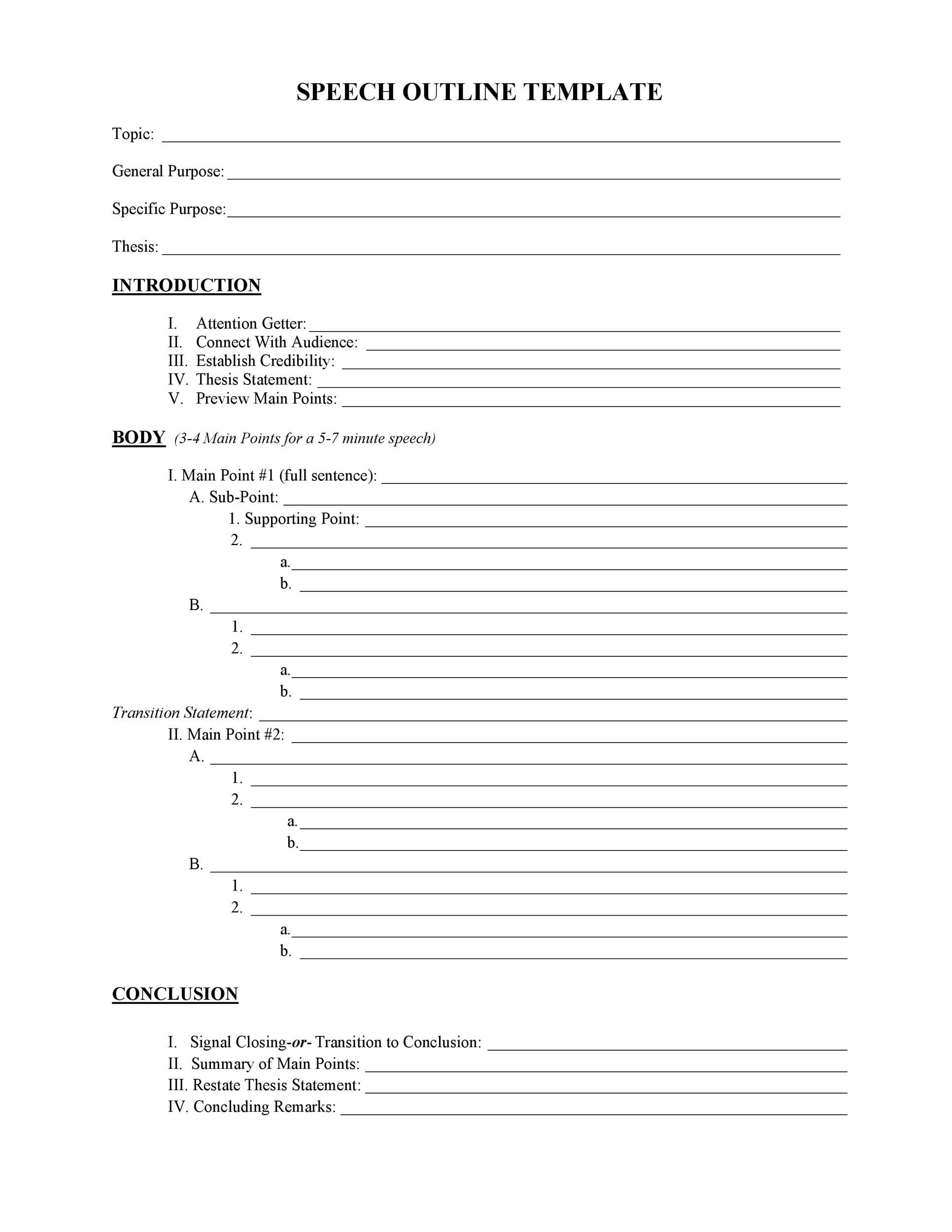 Keyword Outline For Speech / Descriptive speech outline. Descriptive