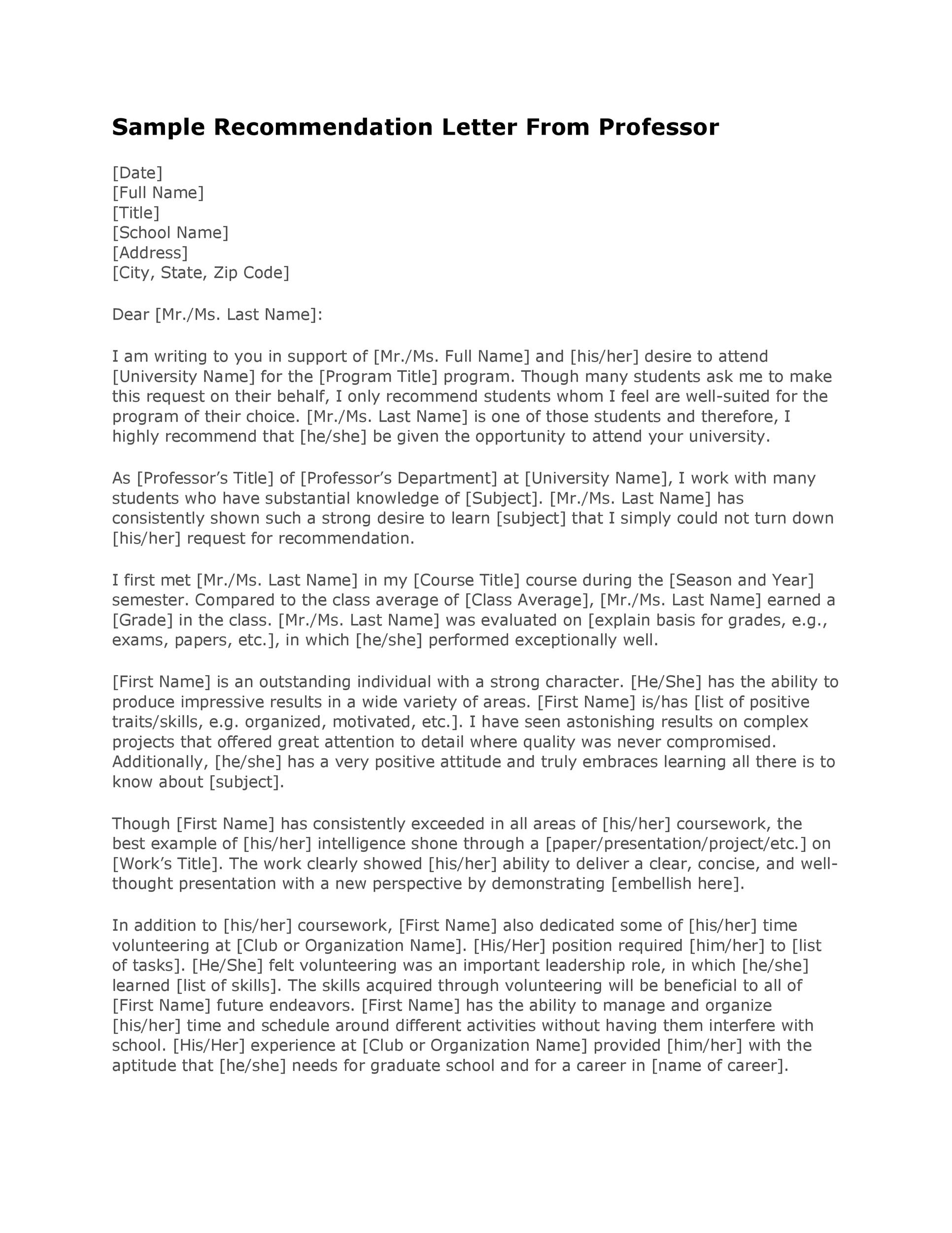 Reference Letter Request Email Subject