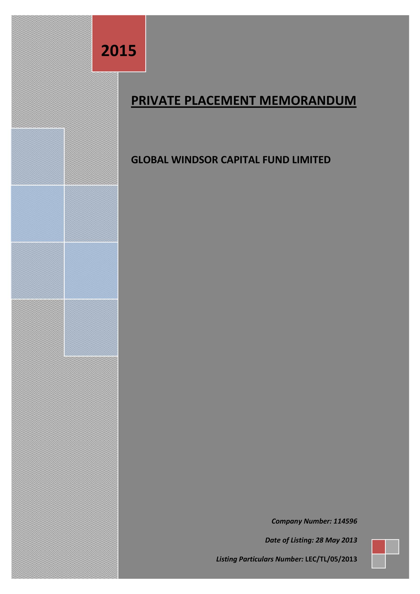 Private placement procedure