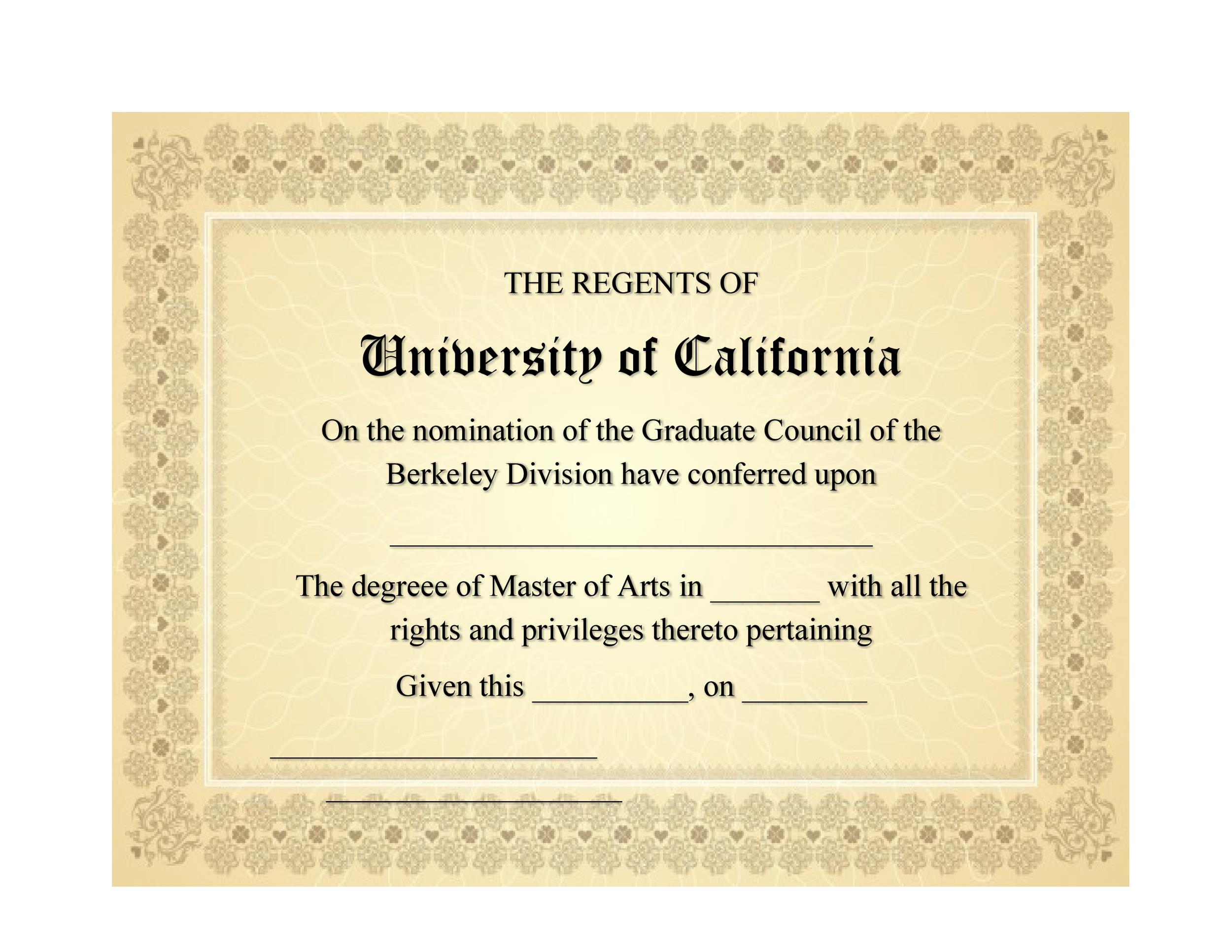 Fake Diploma Template Free - Free Printable Templates