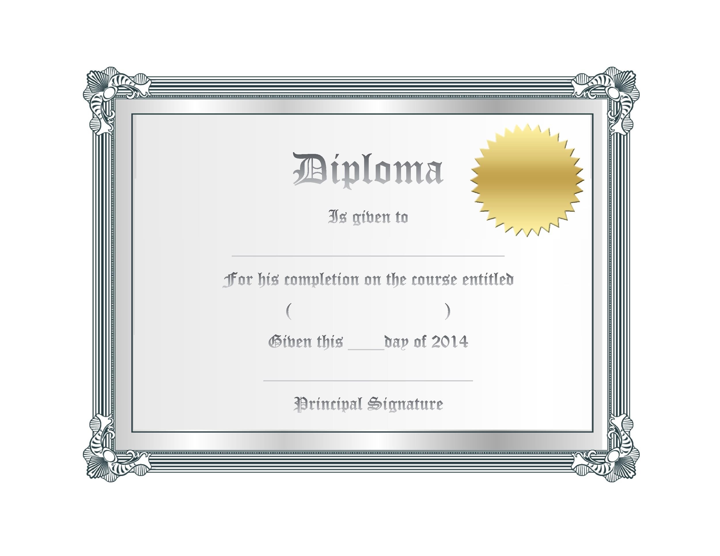 Real & Fake Diploma Template 2