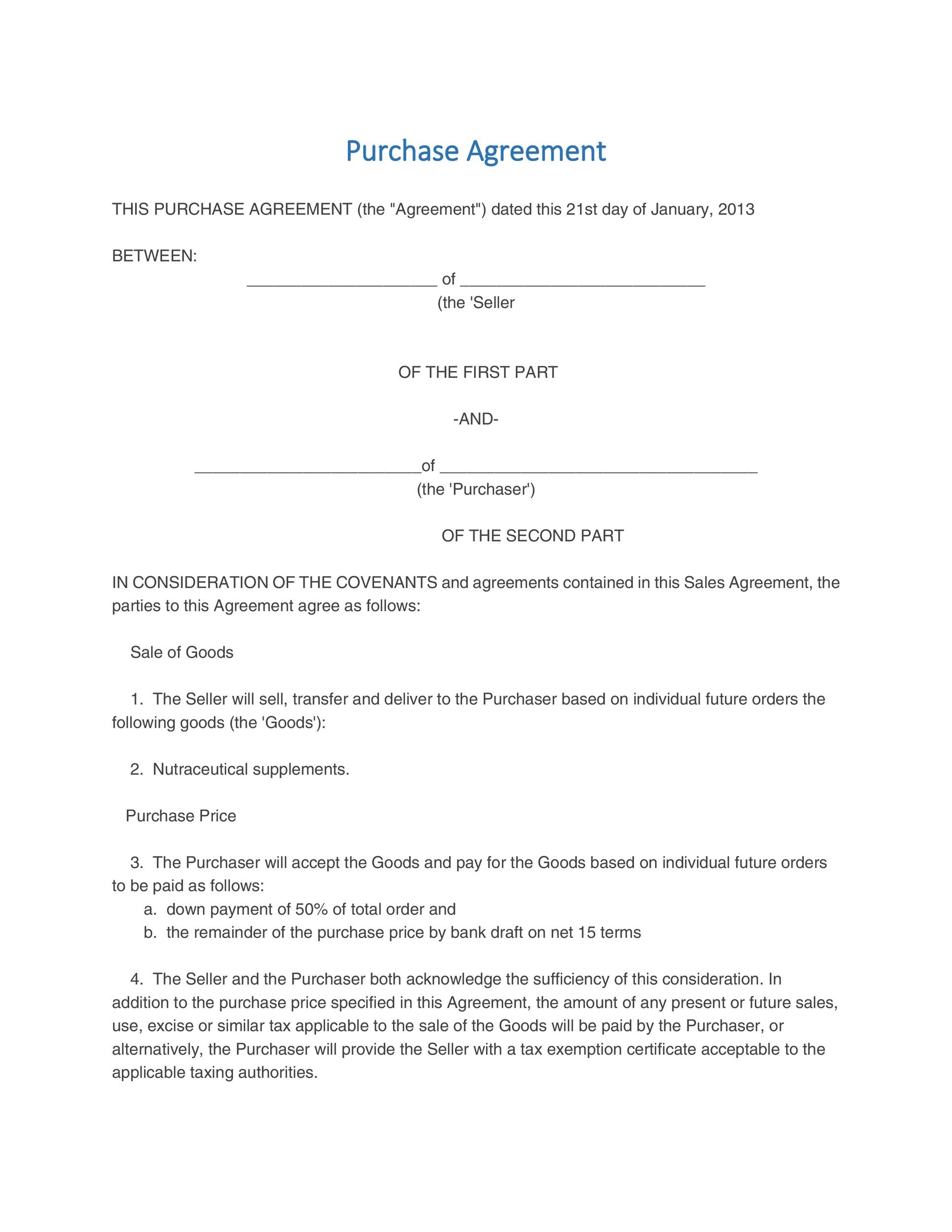 37-simple-purchase-agreement-templates-real-estate-business