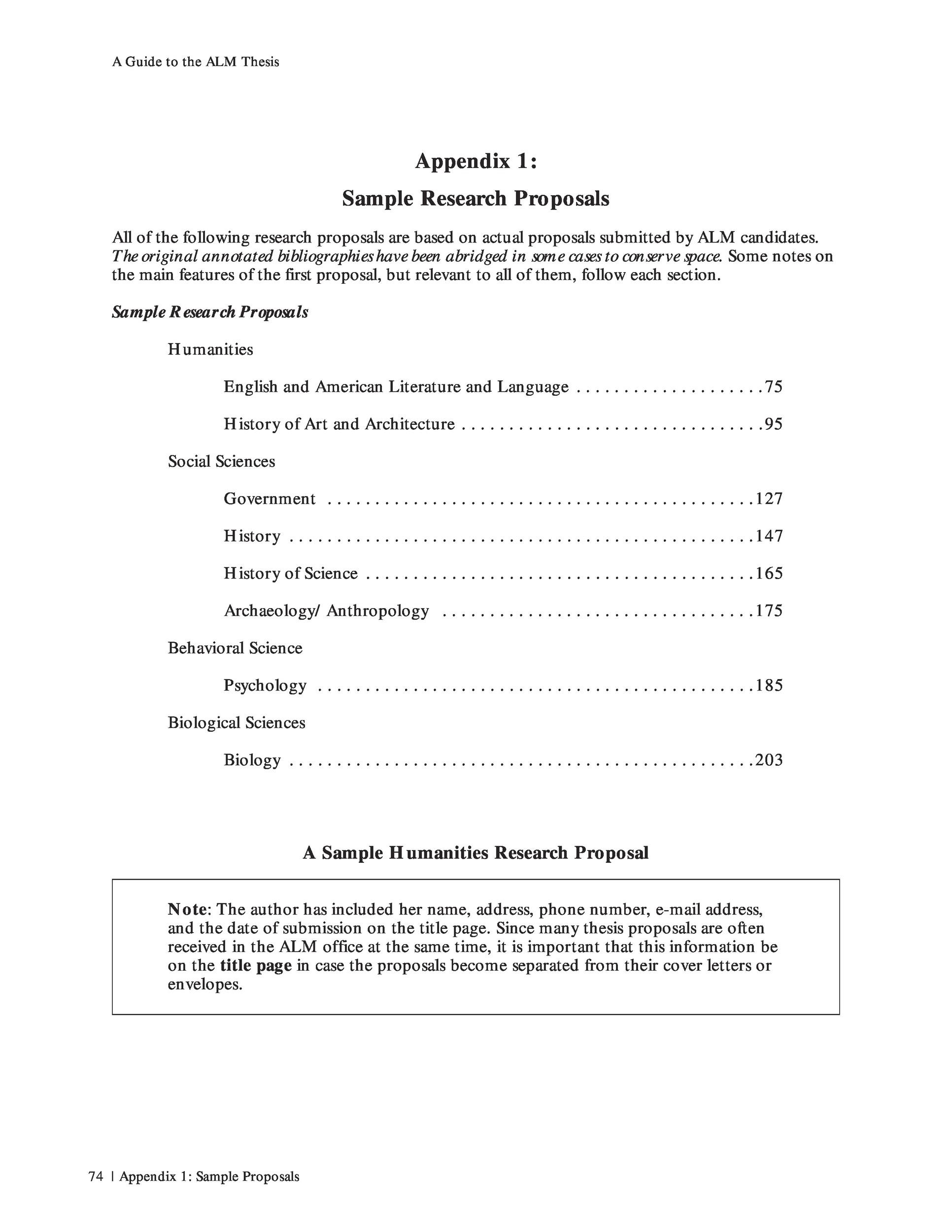 sample of research proposal format