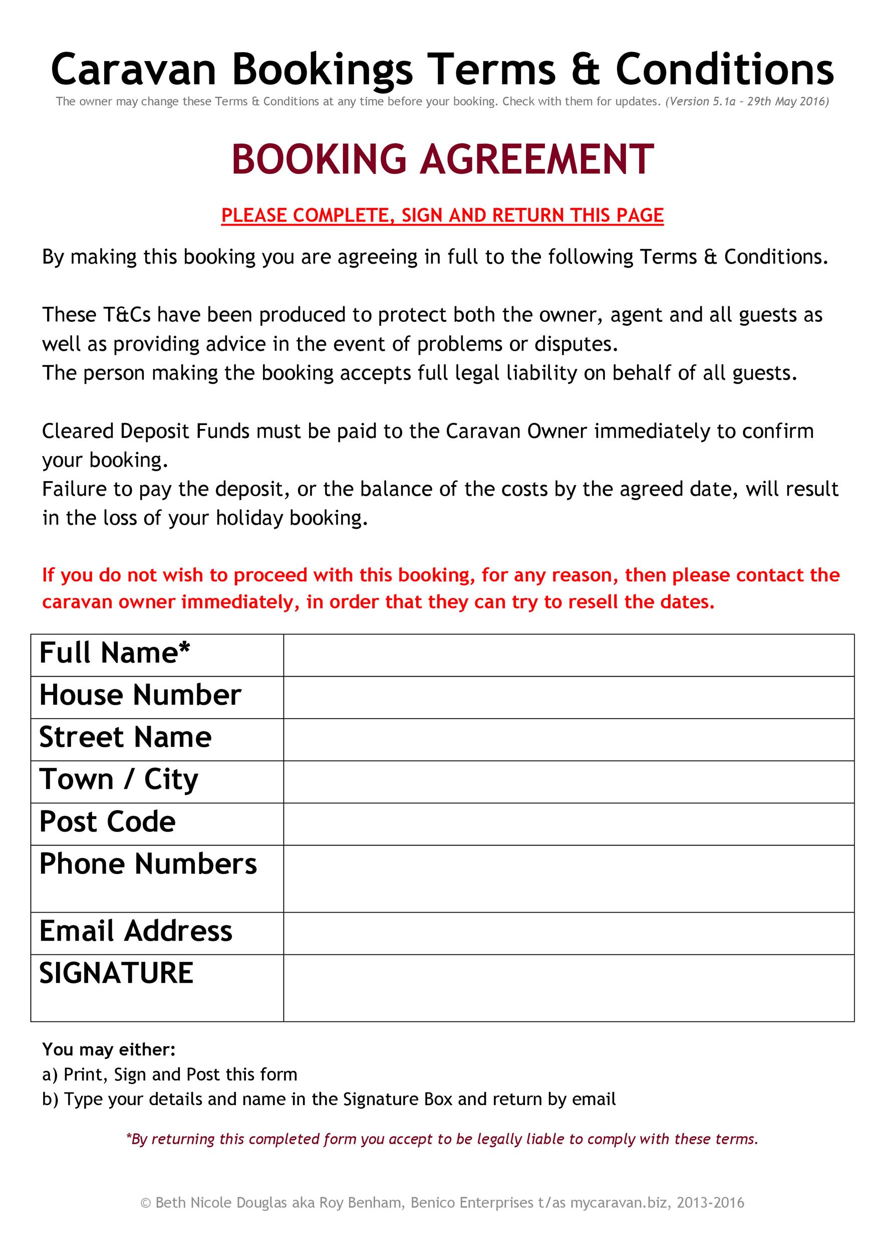 Terms And Conditions Template Example