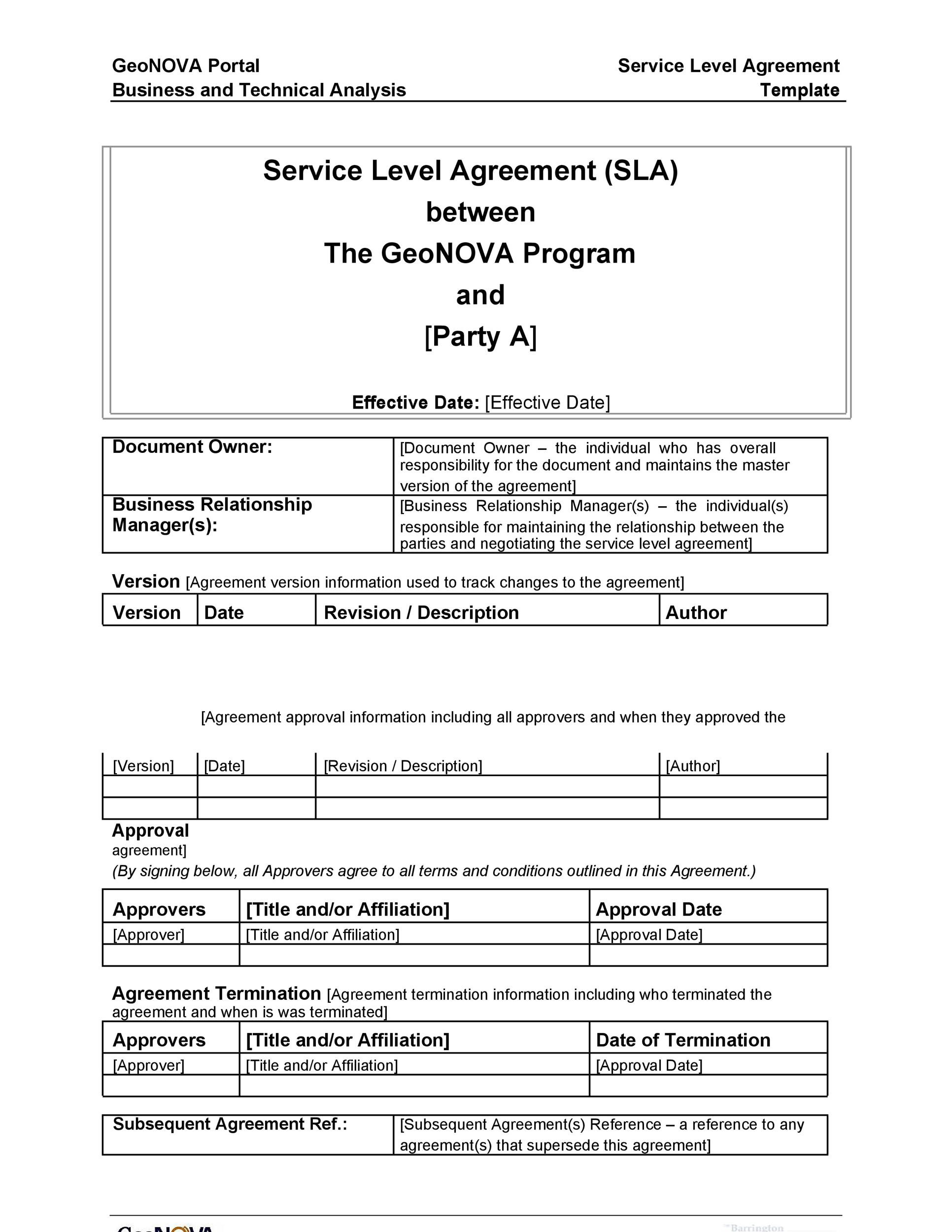 Month To Month Service Contract Template