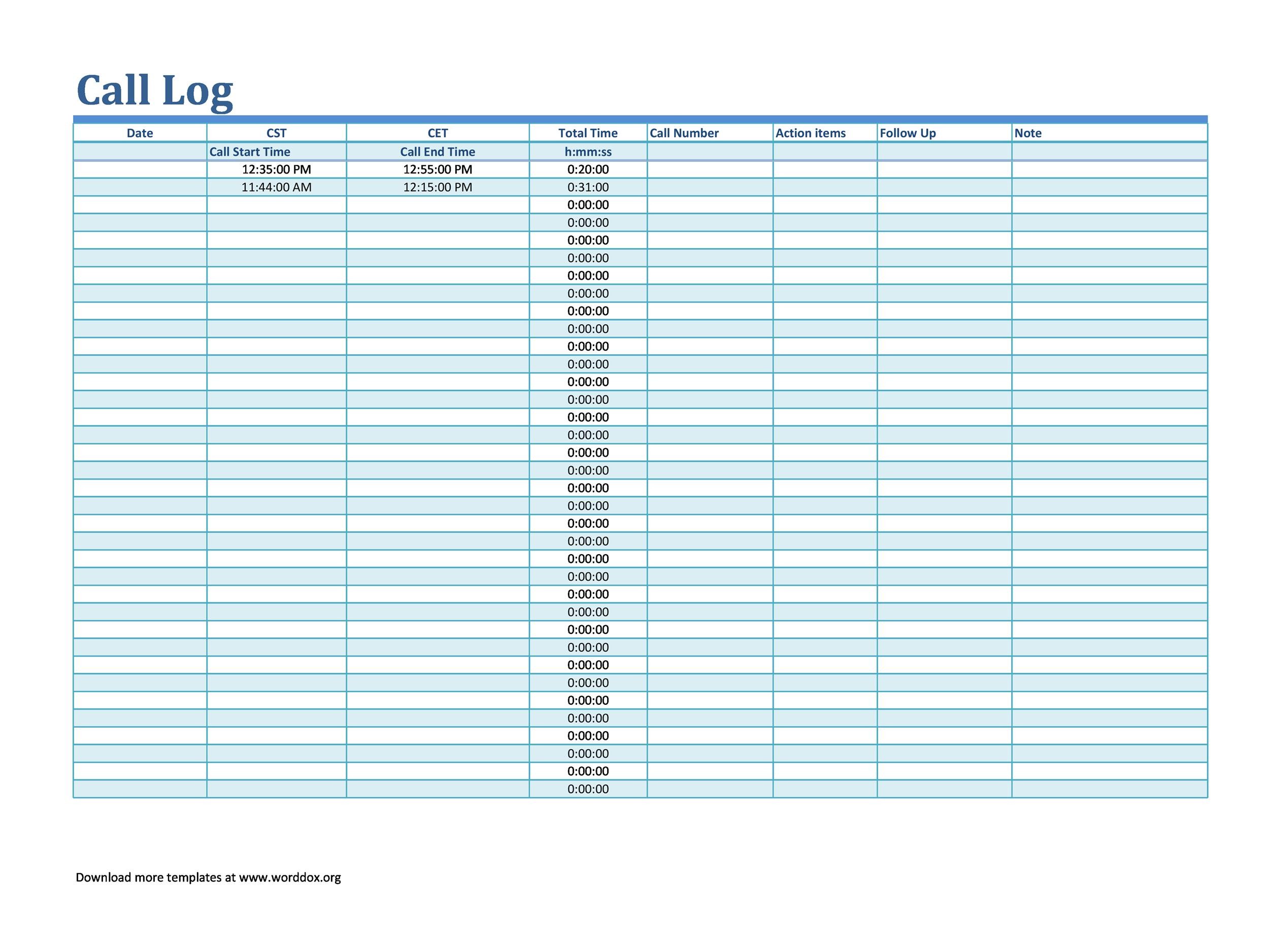 40-printable-call-log-templates-in-microsoft-word-and-excel