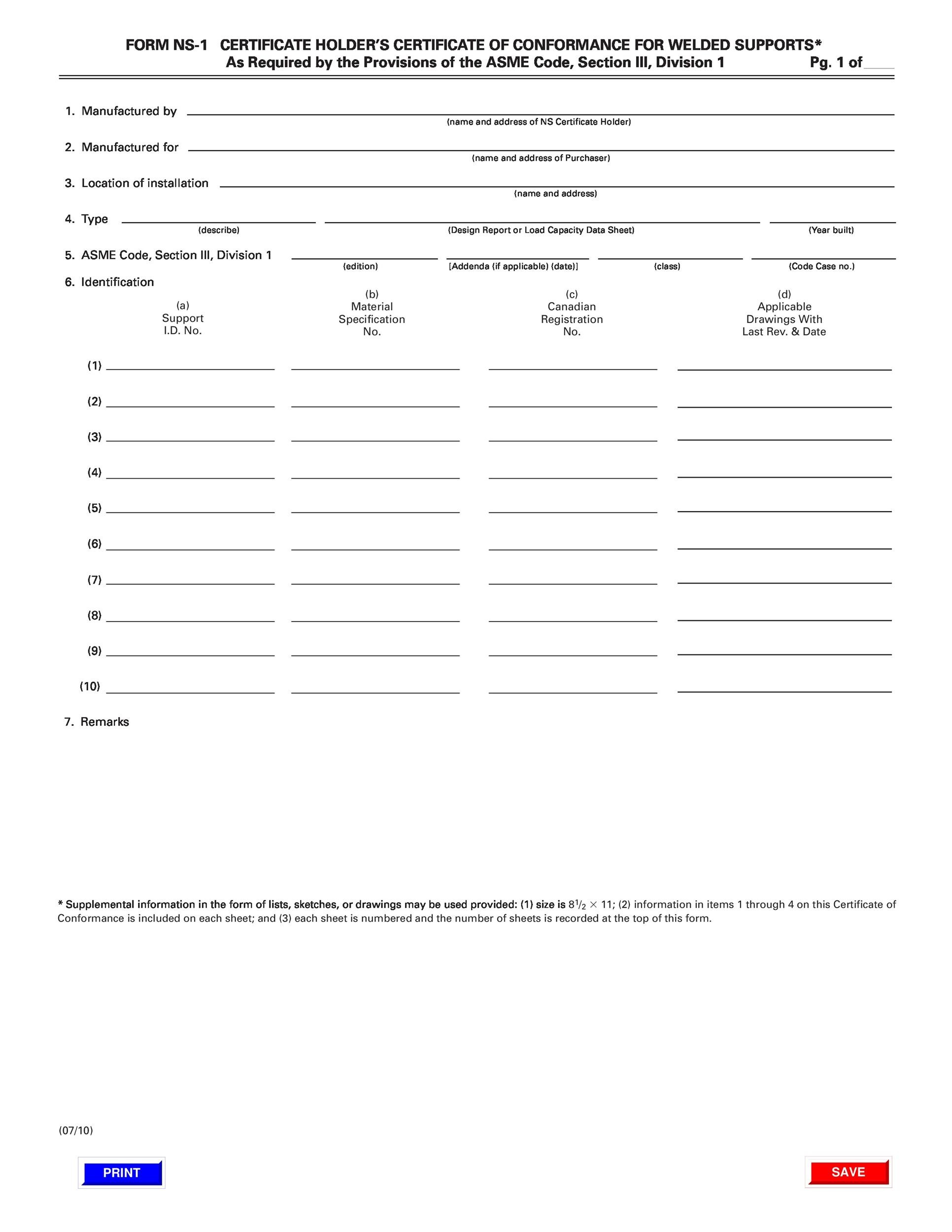 Certificate Of Conformity Template Free