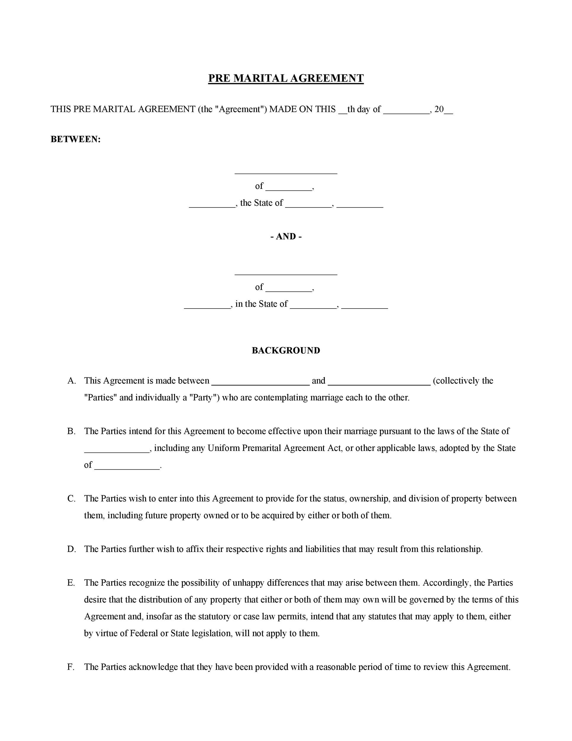 Cohabitation Agreement 30+ Free Templates & Forms ᐅ TemplateLab