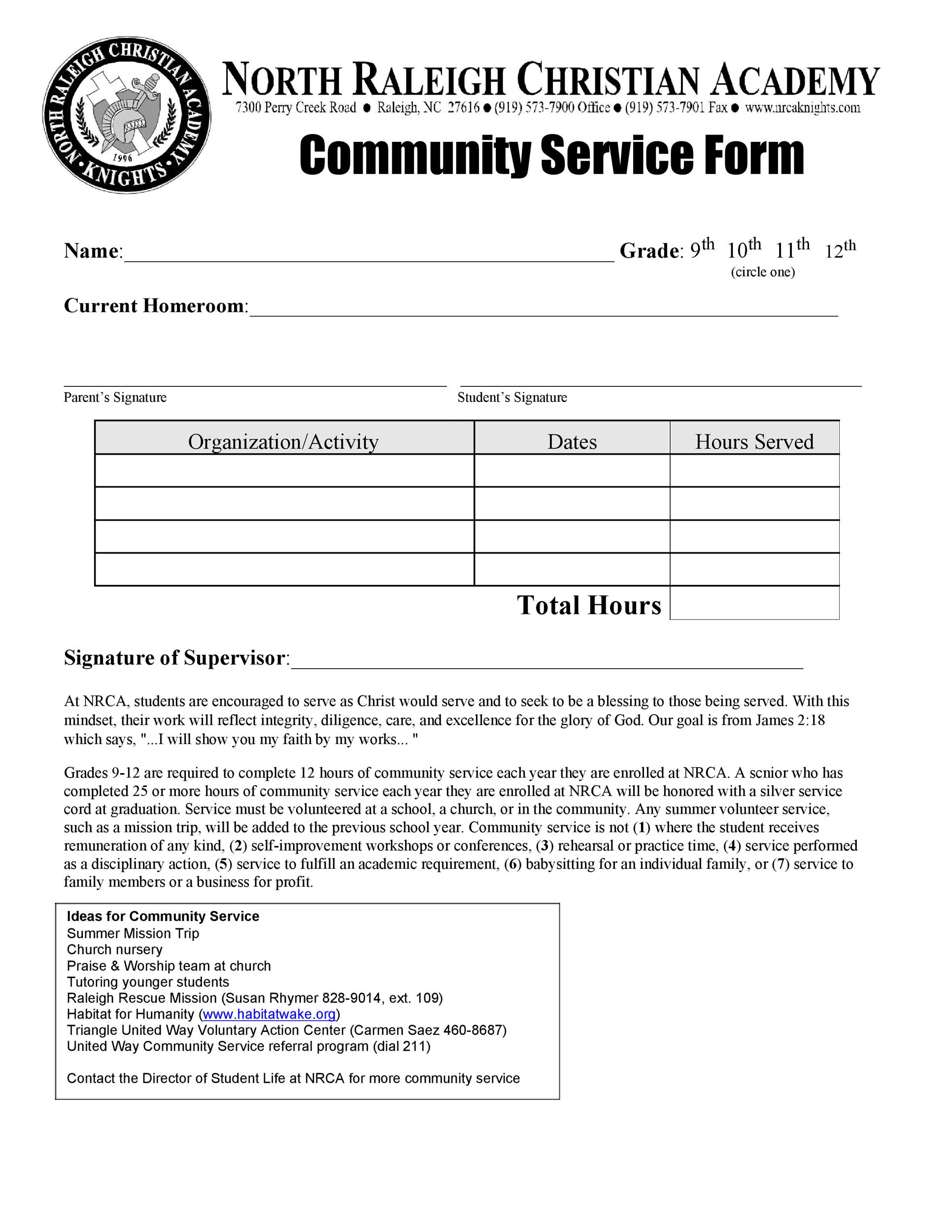 Community Service Letter 40+ Templates Verification]