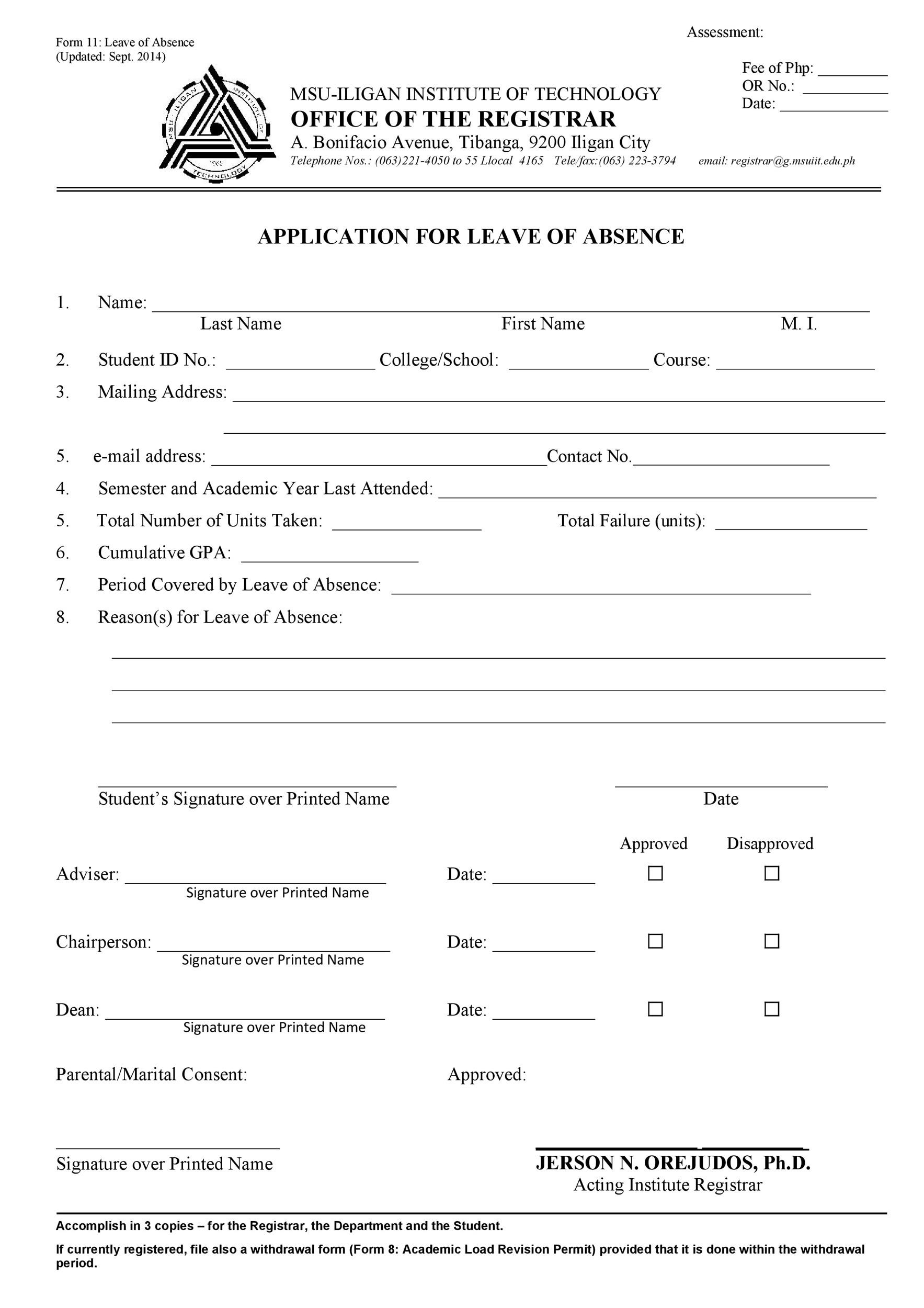 application form for leave of absence cuhk vpn