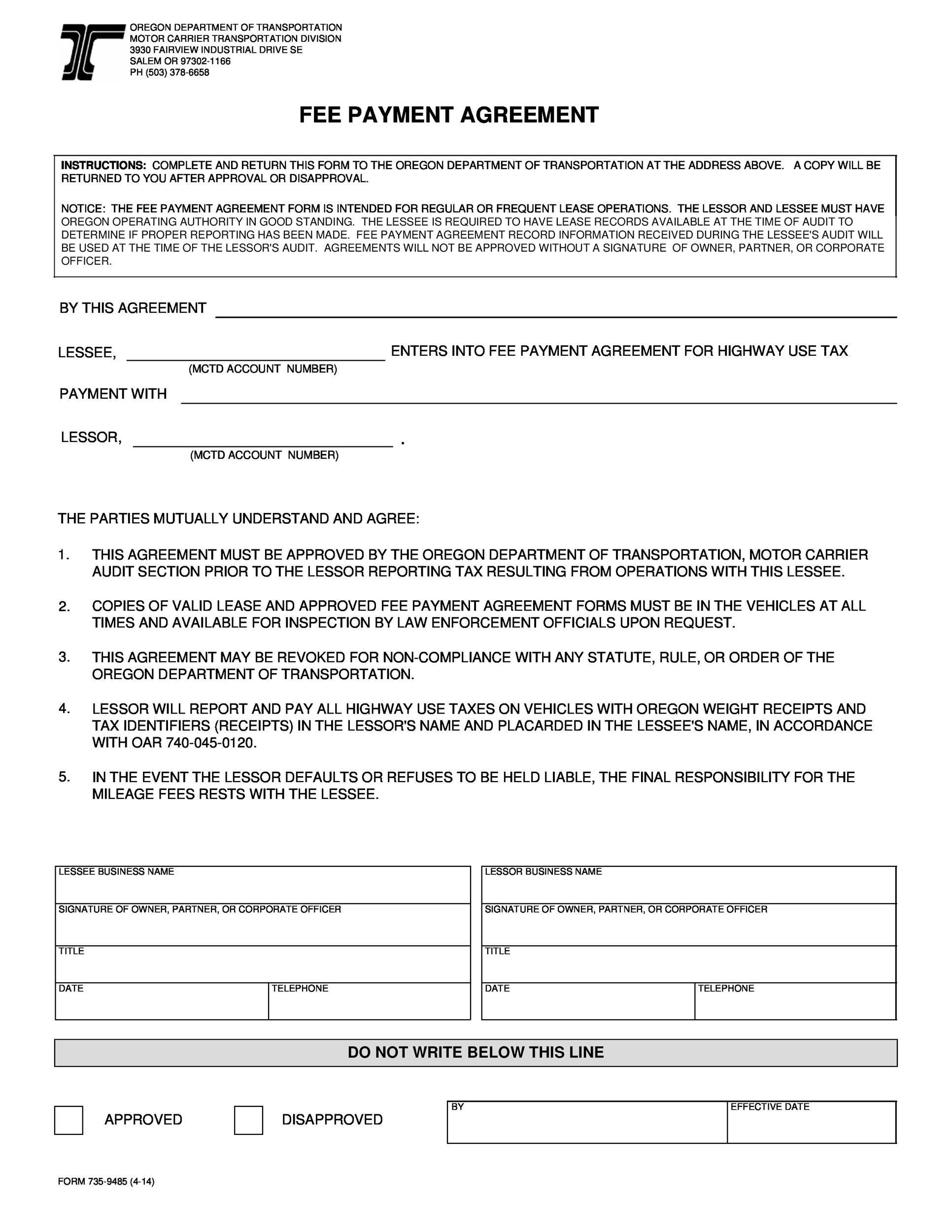 Payment Agreement 40 Templates Contracts Template Lab