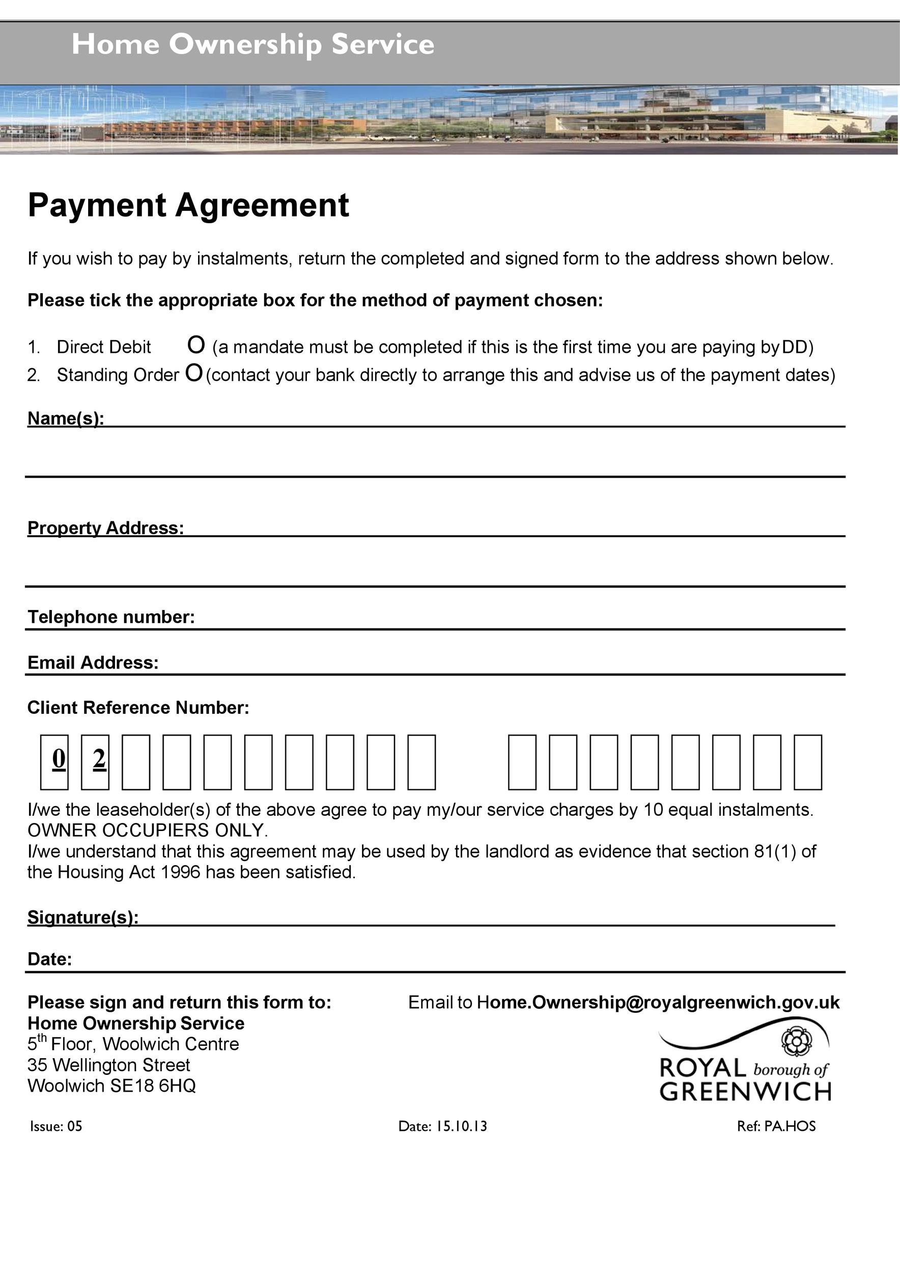 Payment Agreement 40 Templates & Contracts ᐅ TemplateLab