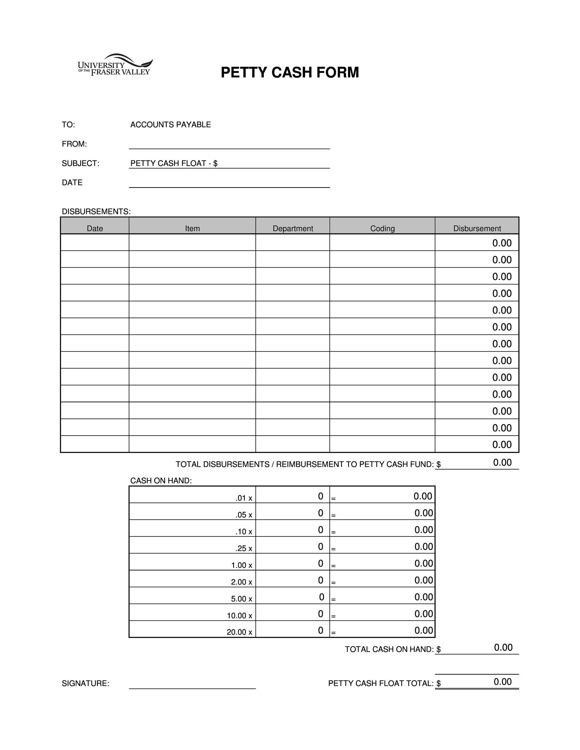 40 Petty Cash Log Templates & Forms [Excel, PDF, Word] Template Lab