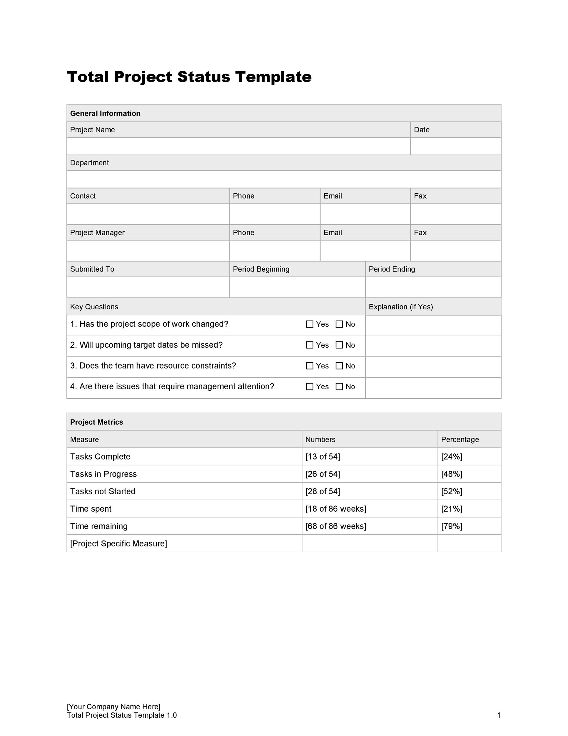 40-project-status-report-templates-word-excel-ppt-template-lab-images