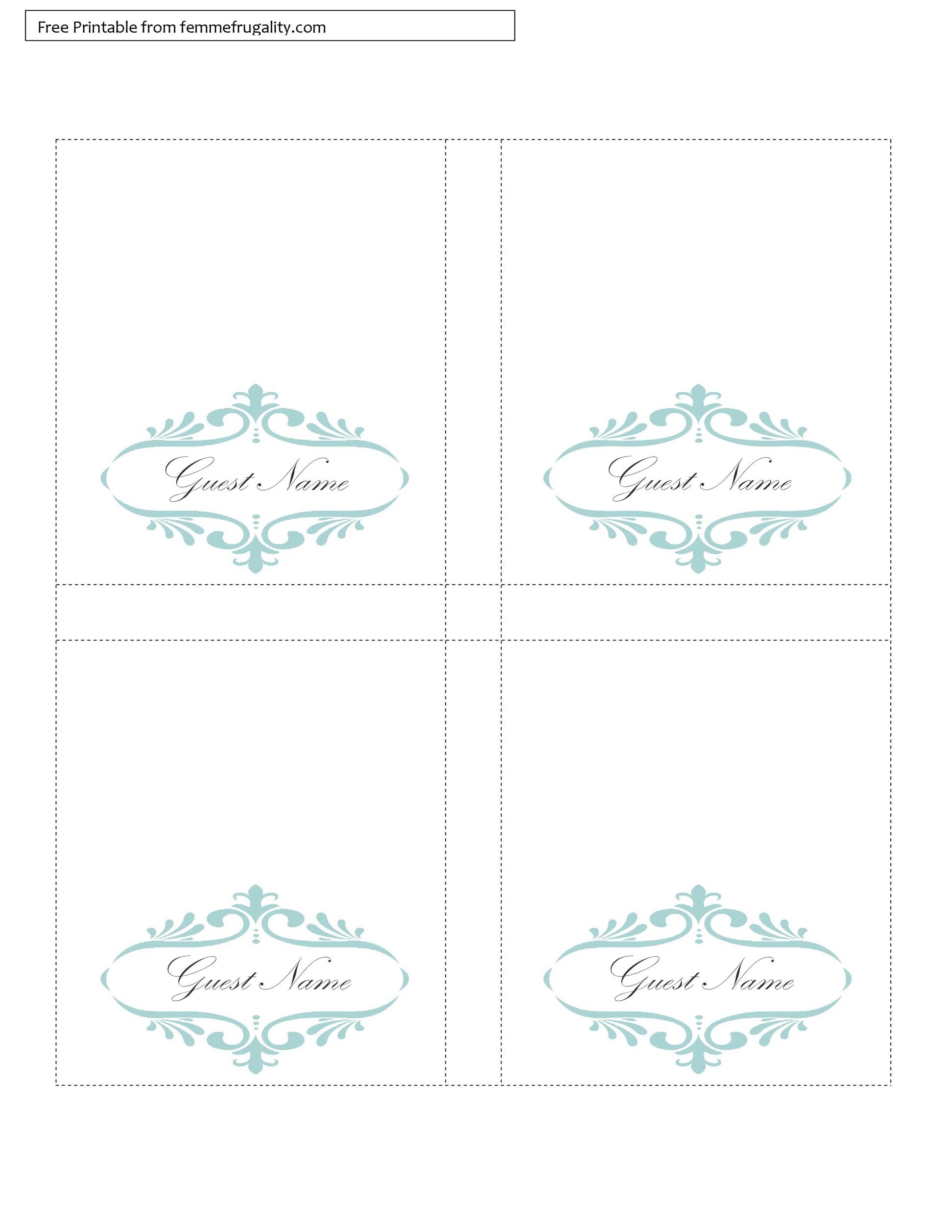 16 Printable Table Tent Templates and Cards Template Lab