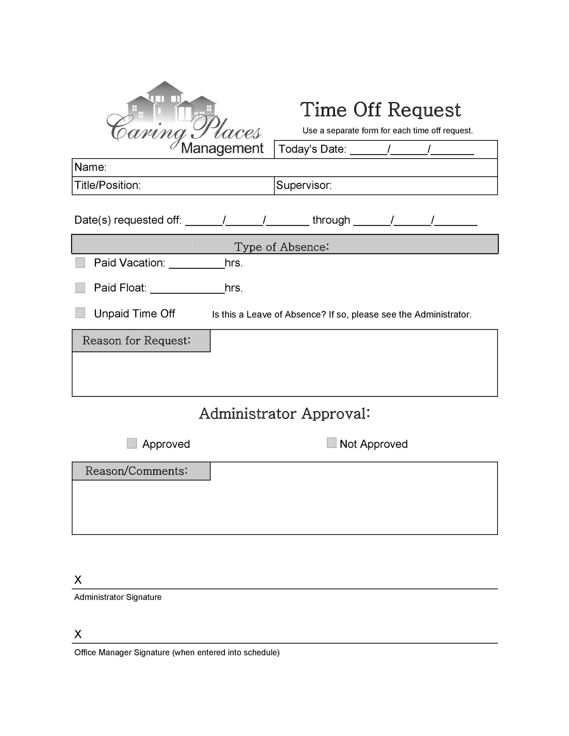 40-effective-time-off-request-forms-templates-templatelab