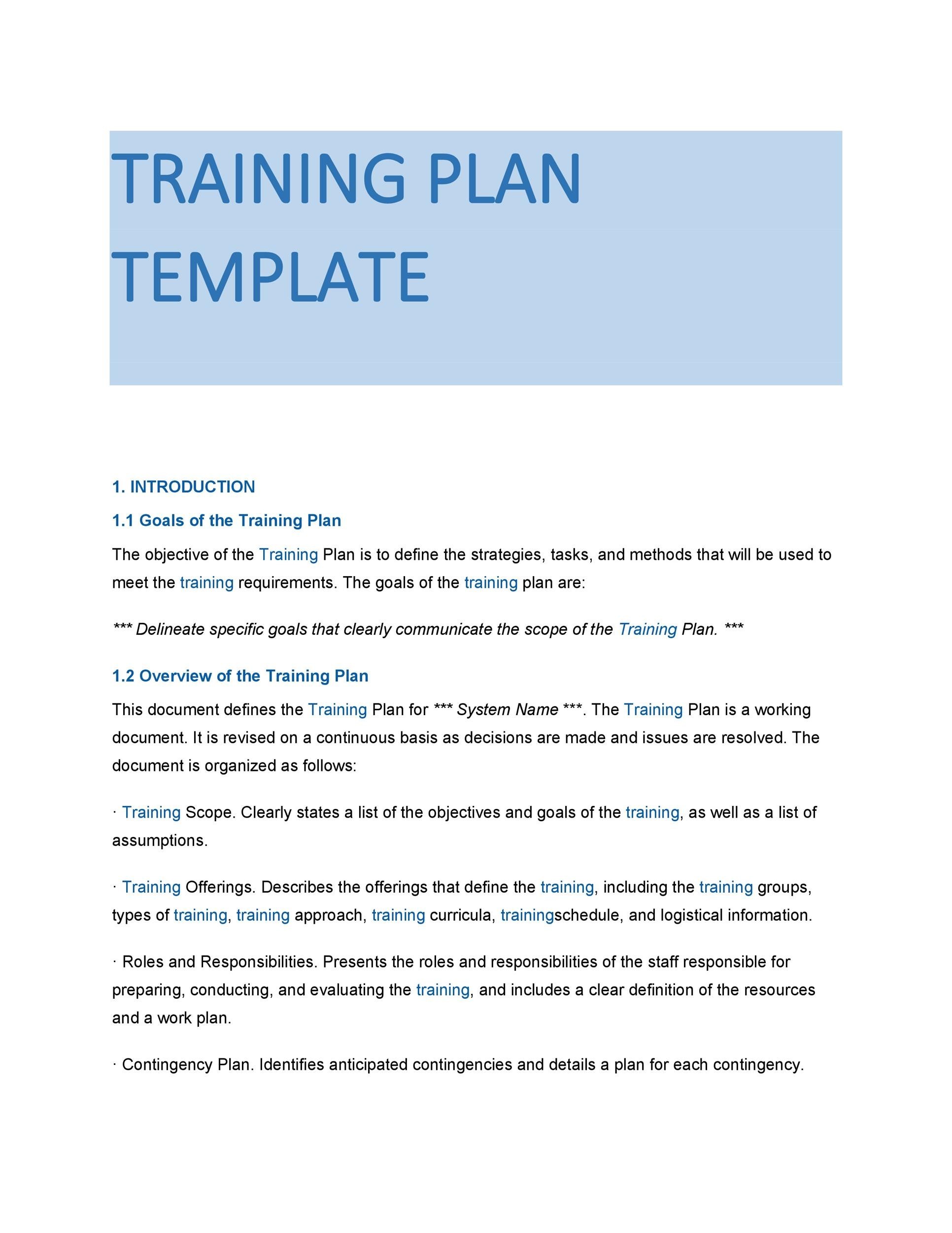 Training Manual Format