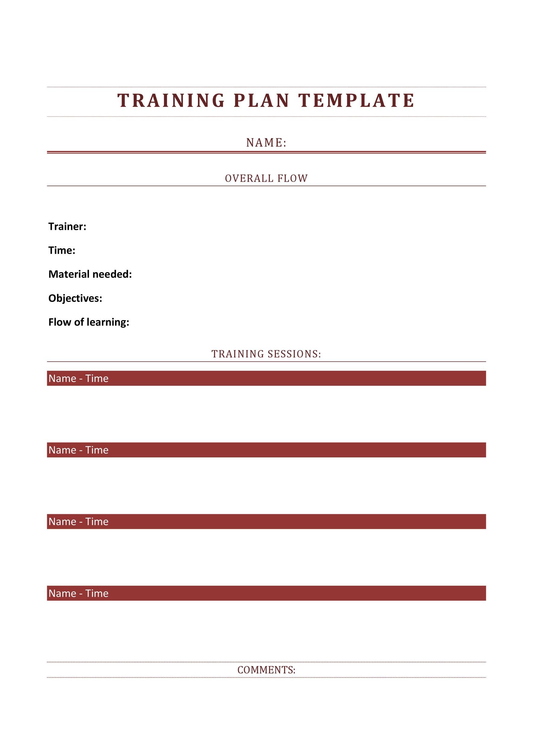 Training Document Template from templatelab.com