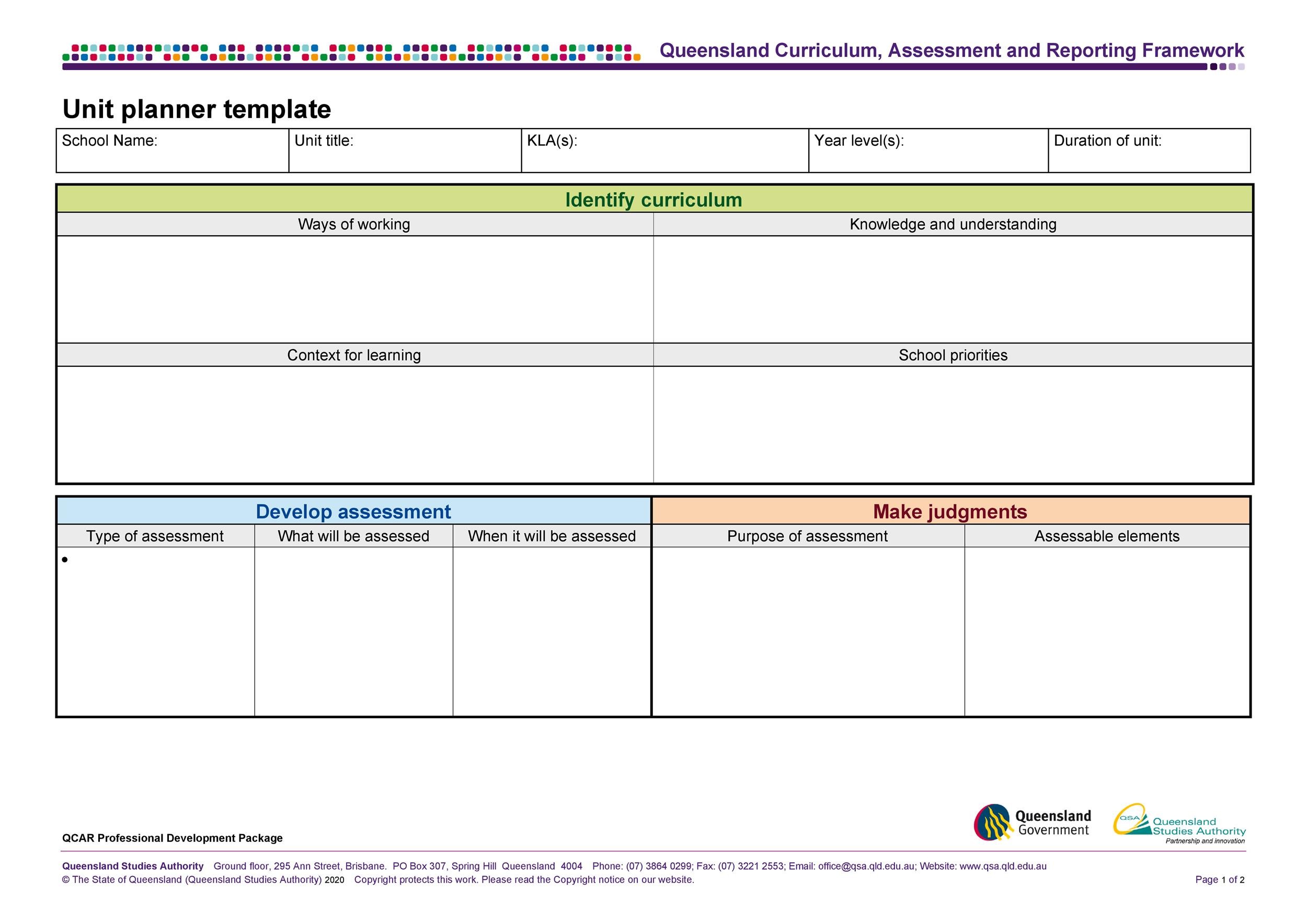 39 Best Unit Plan Templates [Word, PDF] ᐅ TemplateLab