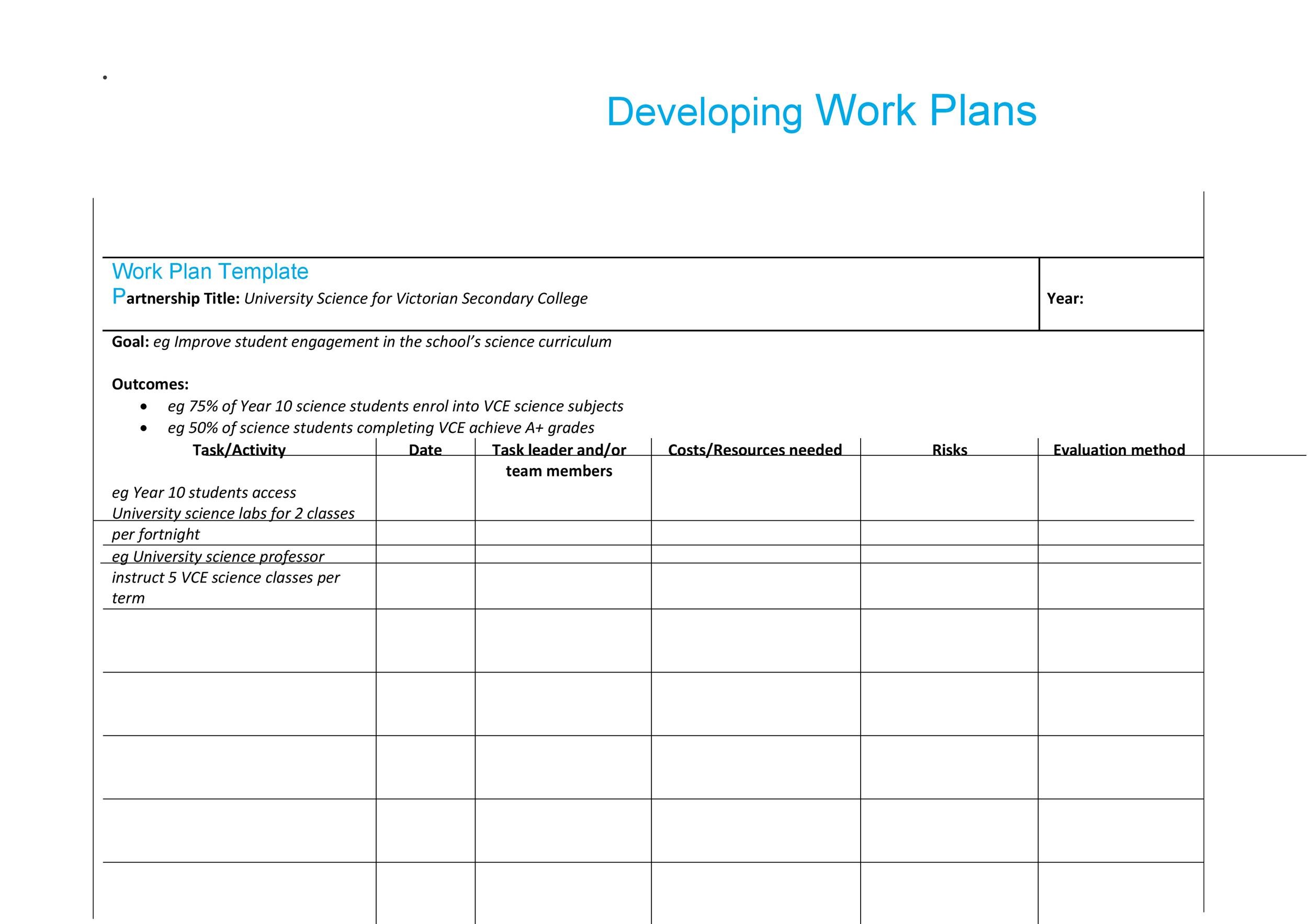 Diagram Based Best Photos Of Template Of Work Plan Free Work