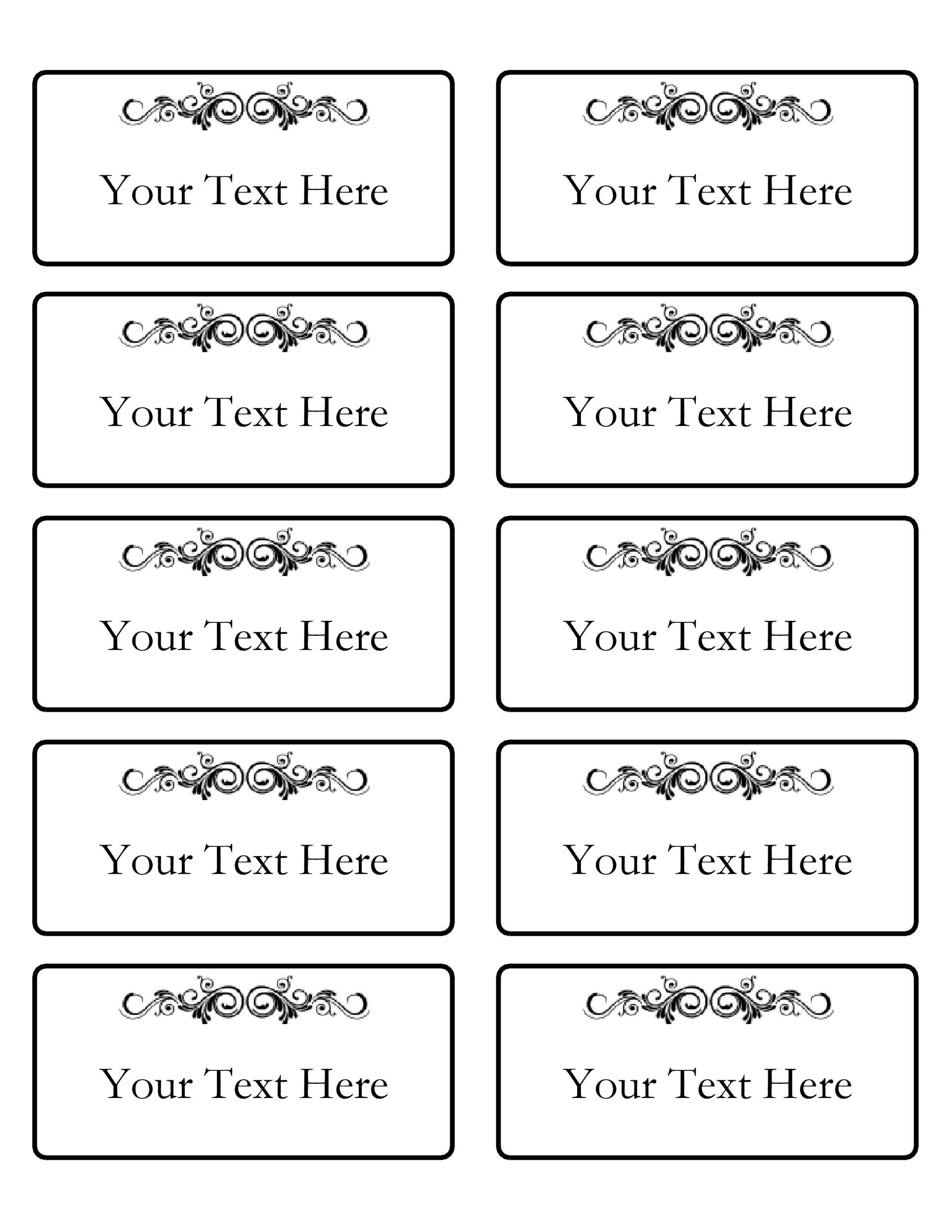 Free, printable, customizable tag templates