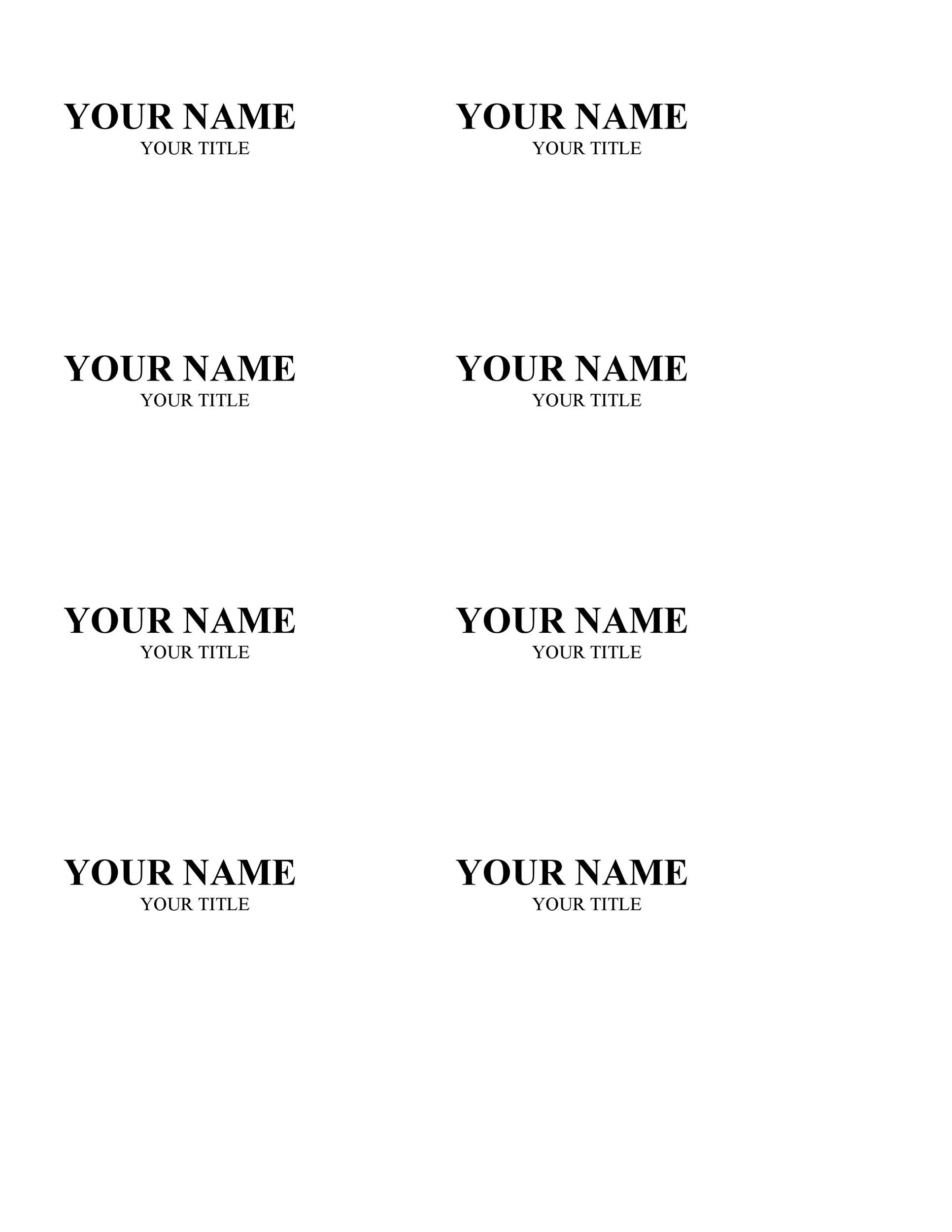 47 Free Name Tag + Badge Templates ᐅ TemplateLab