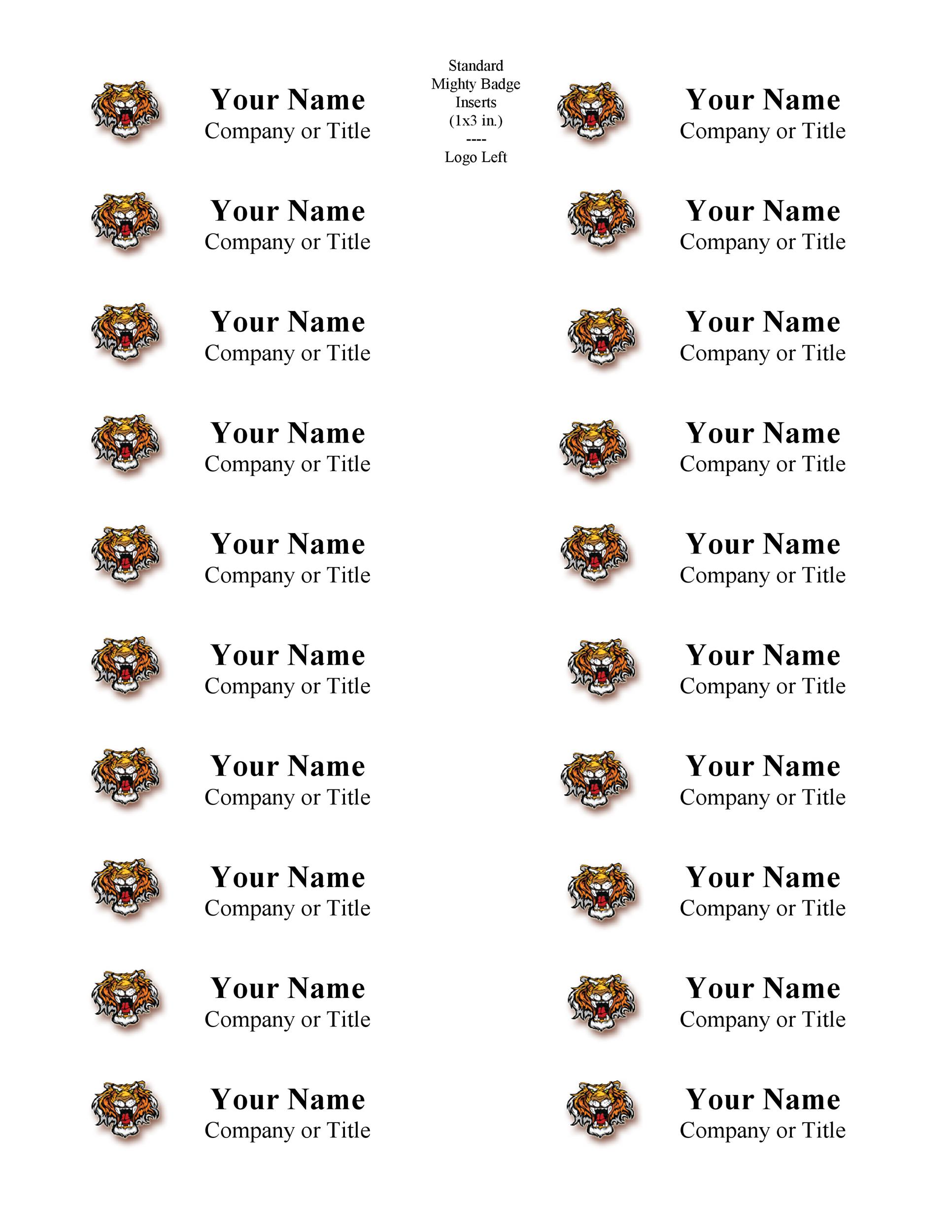 47 Free Name Tag Badge Templates TemplateLab