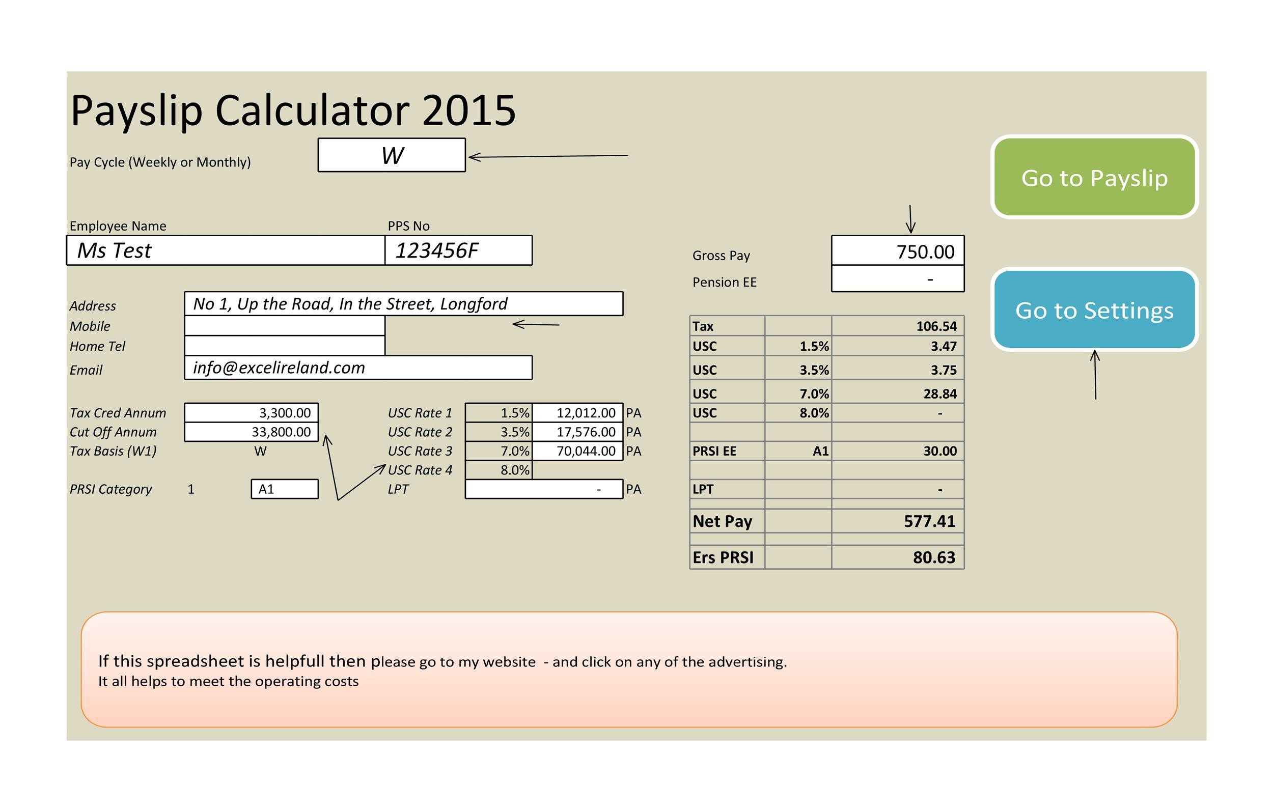 40  Free Payroll Templates Calculators ᐅ TemplateLab