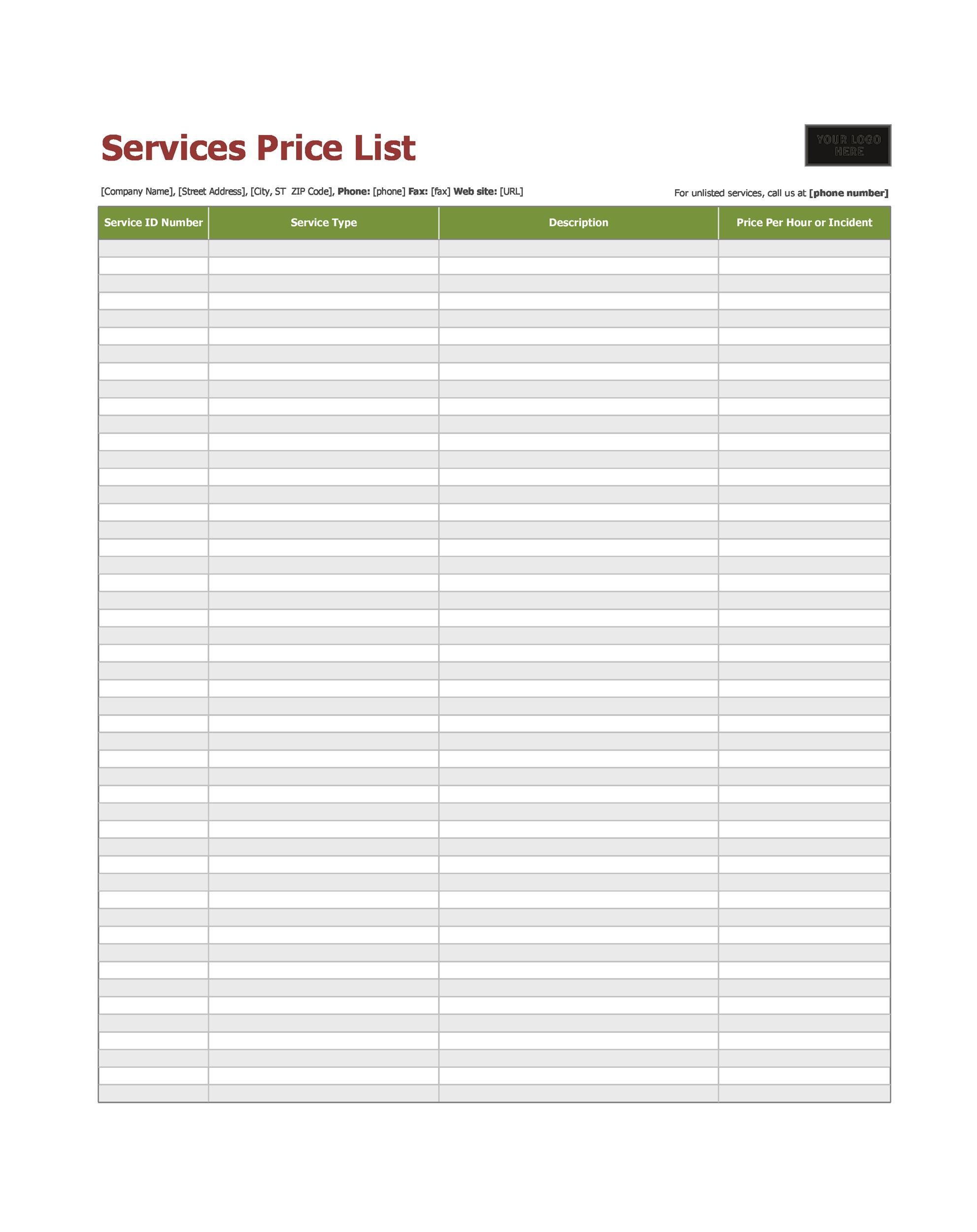 40-free-price-list-templates-price-sheet-templates-template-lab