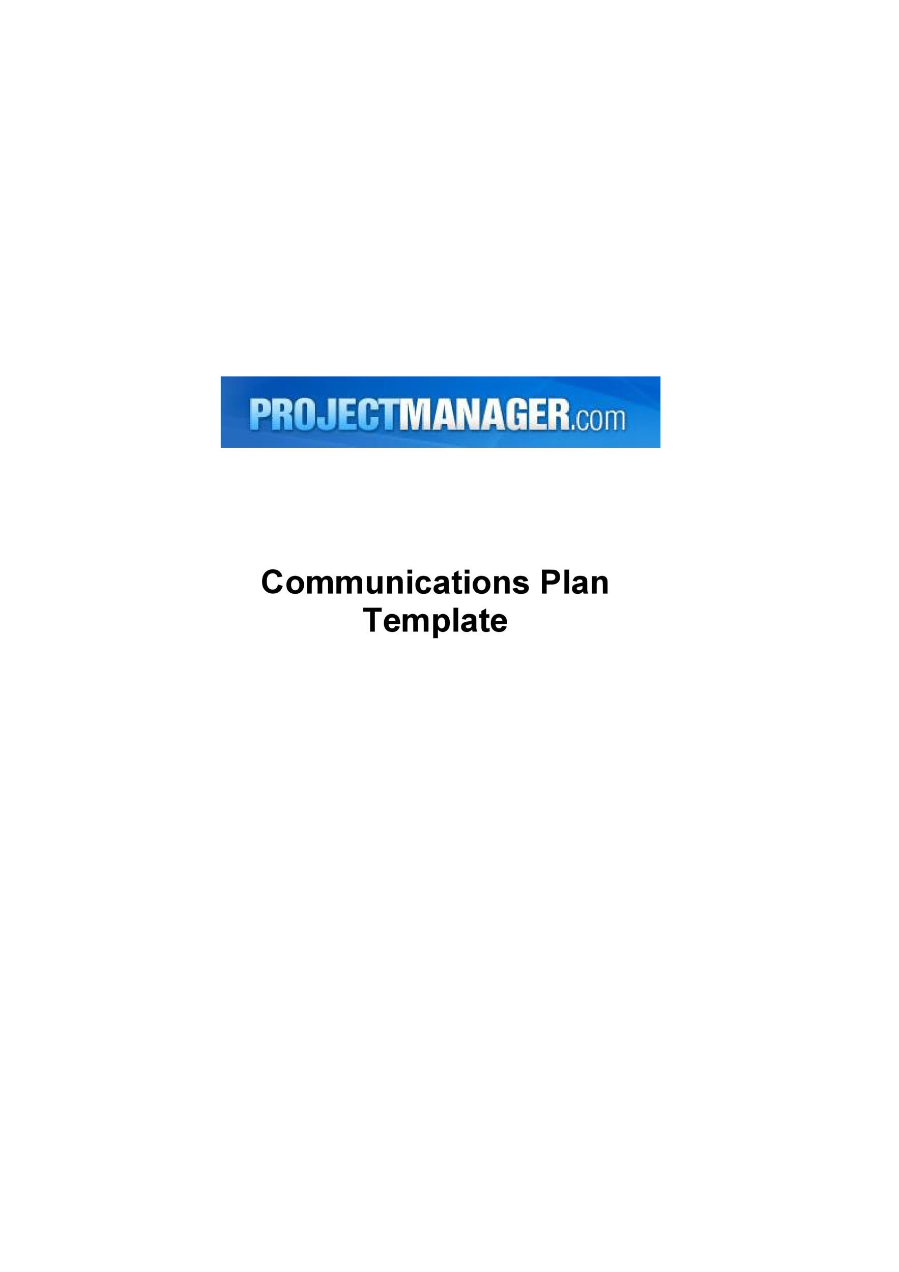 business communication plan