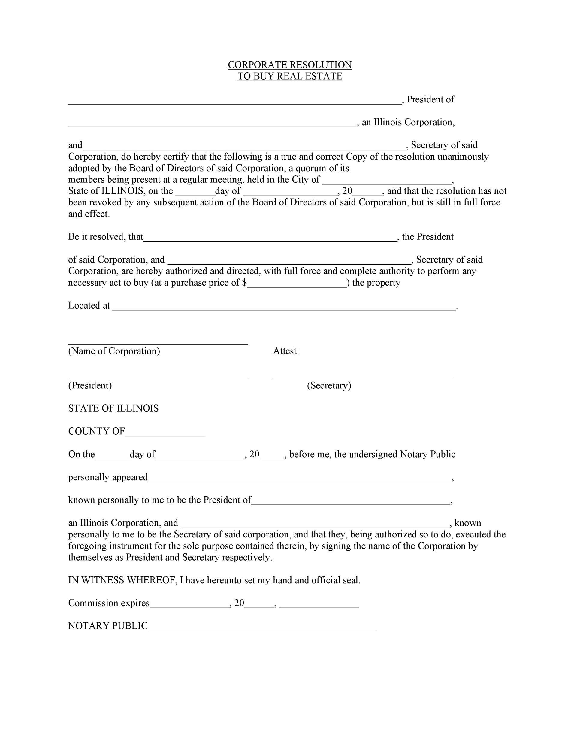 37-printable-corporate-resolution-forms-templatelab