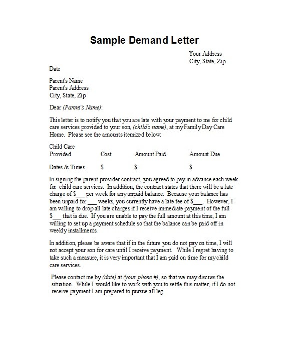 40 Best Demand Letter Templates Free Samples ᐅ TemplateLab