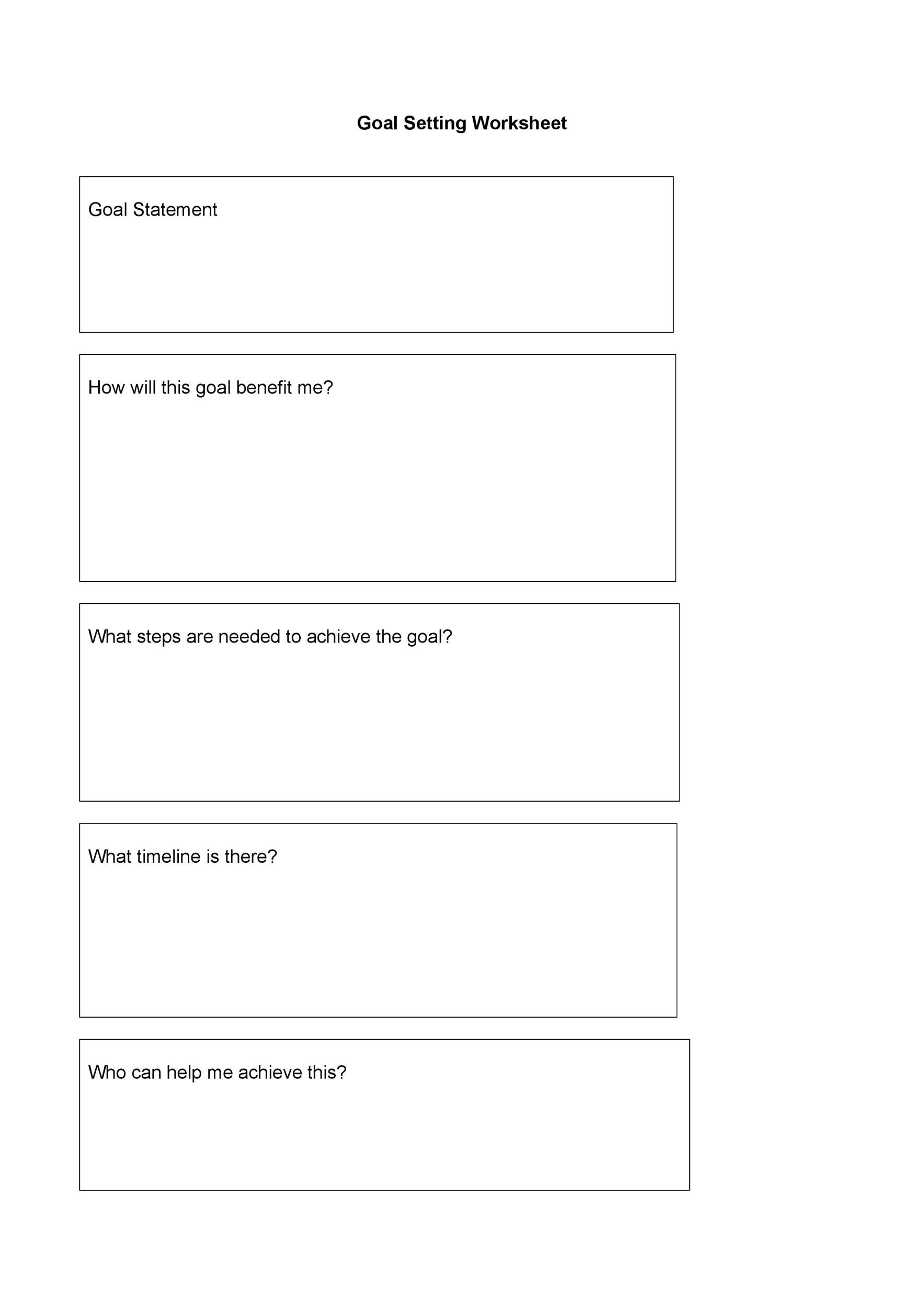 41 S M A R T Goal Setting Templates Worksheets ᐅ TemplateLab