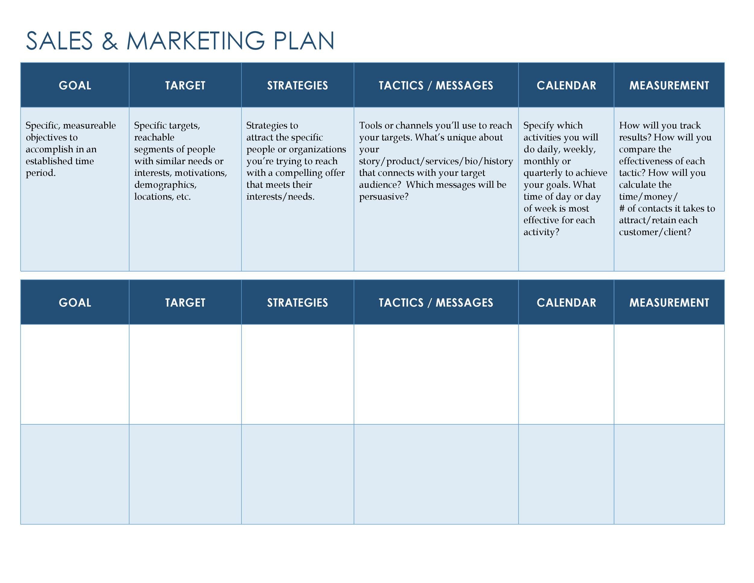 32 Sales Plan & Sales Strategy Templates [Word & Excel]